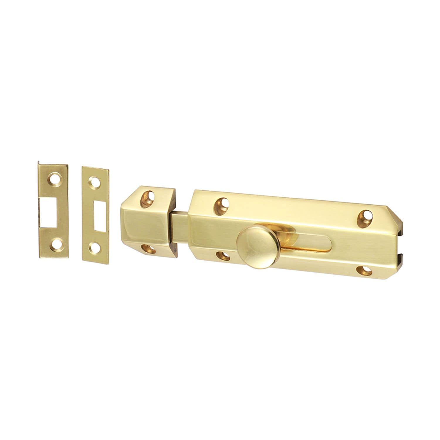 TIMCO Architectural Flat Section Bolt Polished Brass - 200236- you get 2