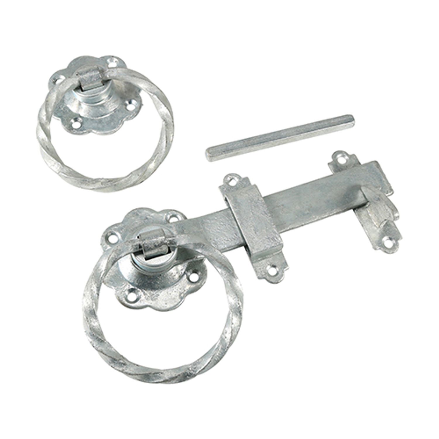 TIMCO Ring Gate Latch Twisted Hot Dipped Galvanised - TRGL6GB- you get 3