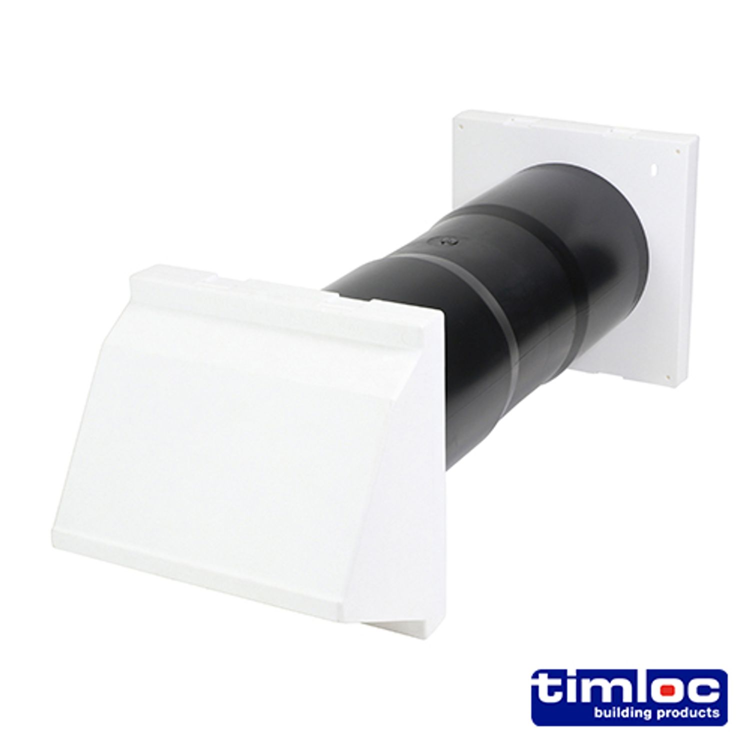 TIMCO Timloc Aero Core Through Wall Vent Set with Cowl and Baffle Whi- you get 2