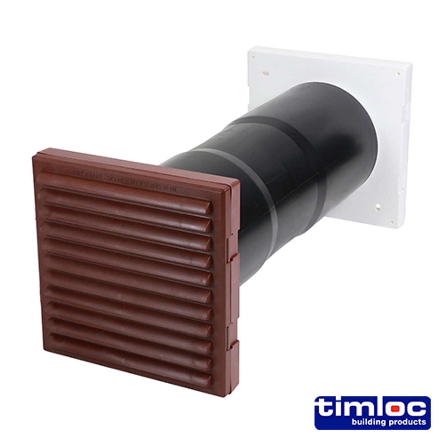 TIMCO Timloc Aero Core Throughwall Vent Set with Baffle Brown Acv7Br - you get 2
