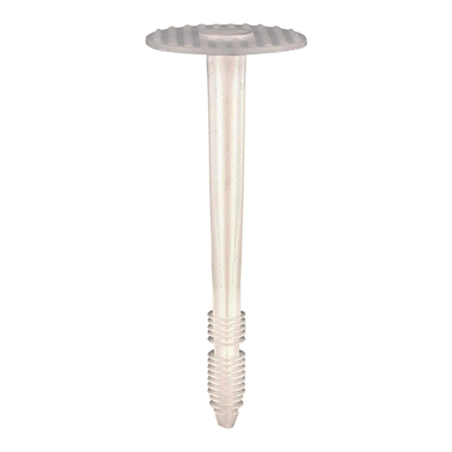 TIMCO Plastic Insulation Fixings White - PIF90 - Pack of 100- you get 3