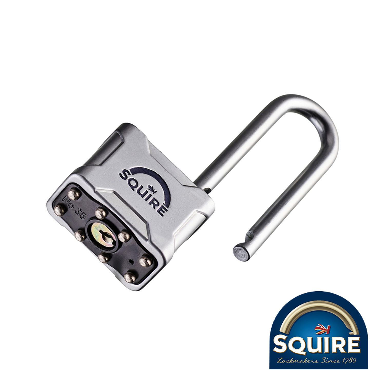 TIMCO Vulcan Padlock 2.5in Long Shackle Vulcan P4 40/2.5 - SQR701882- you get 2