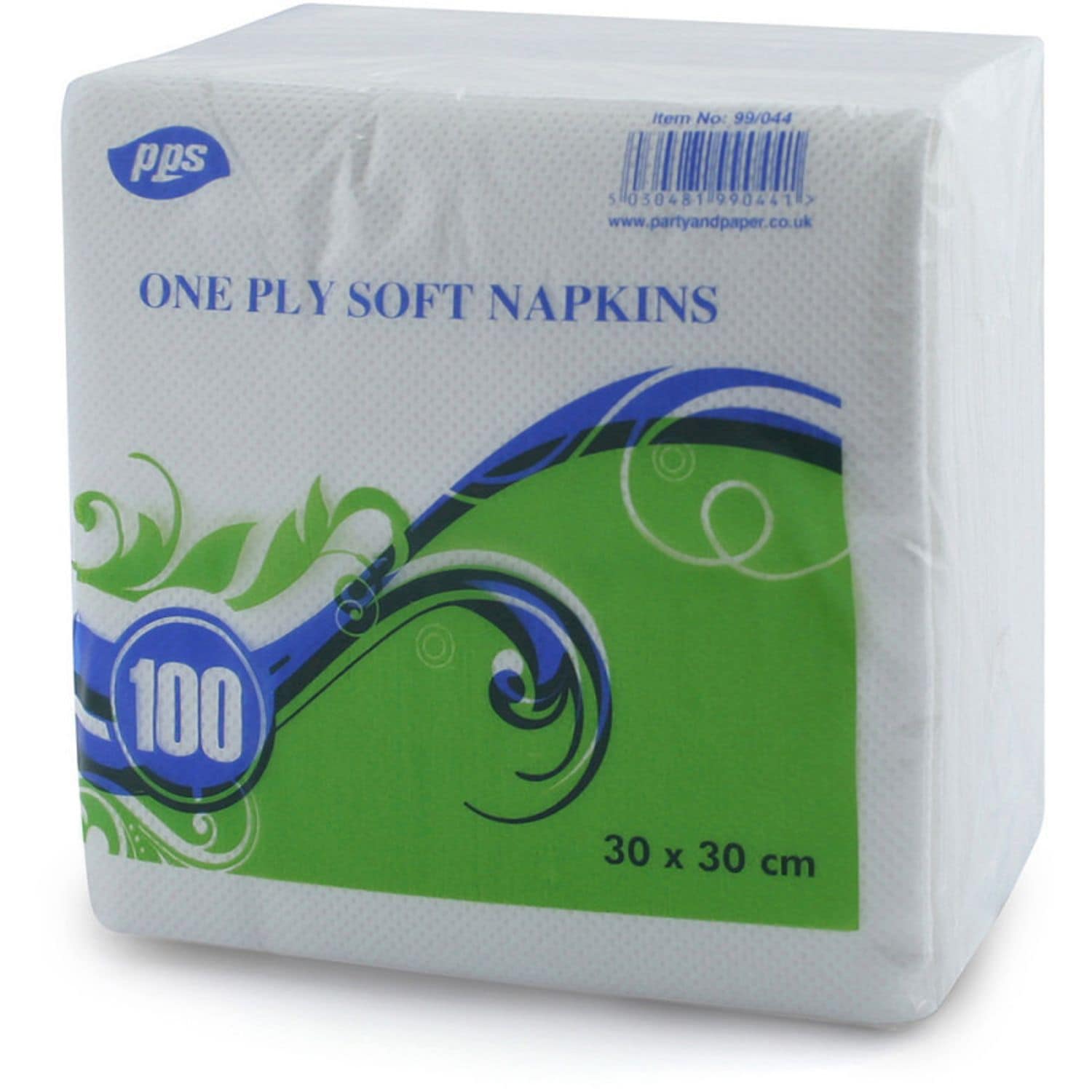 PPS White Napkins (Pack of 80)- you get 6