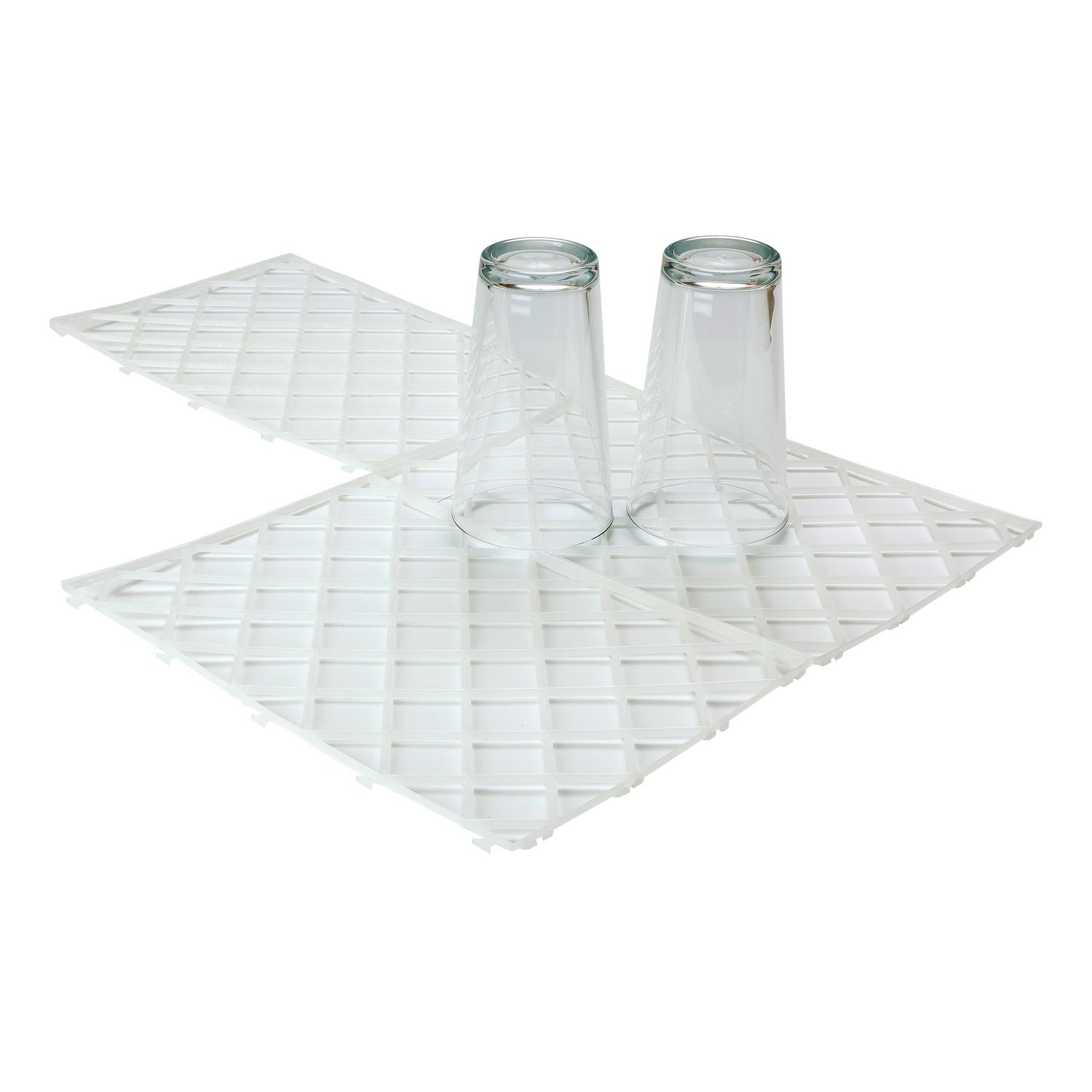 Beaumont Glass Mats White (Pack of 10)