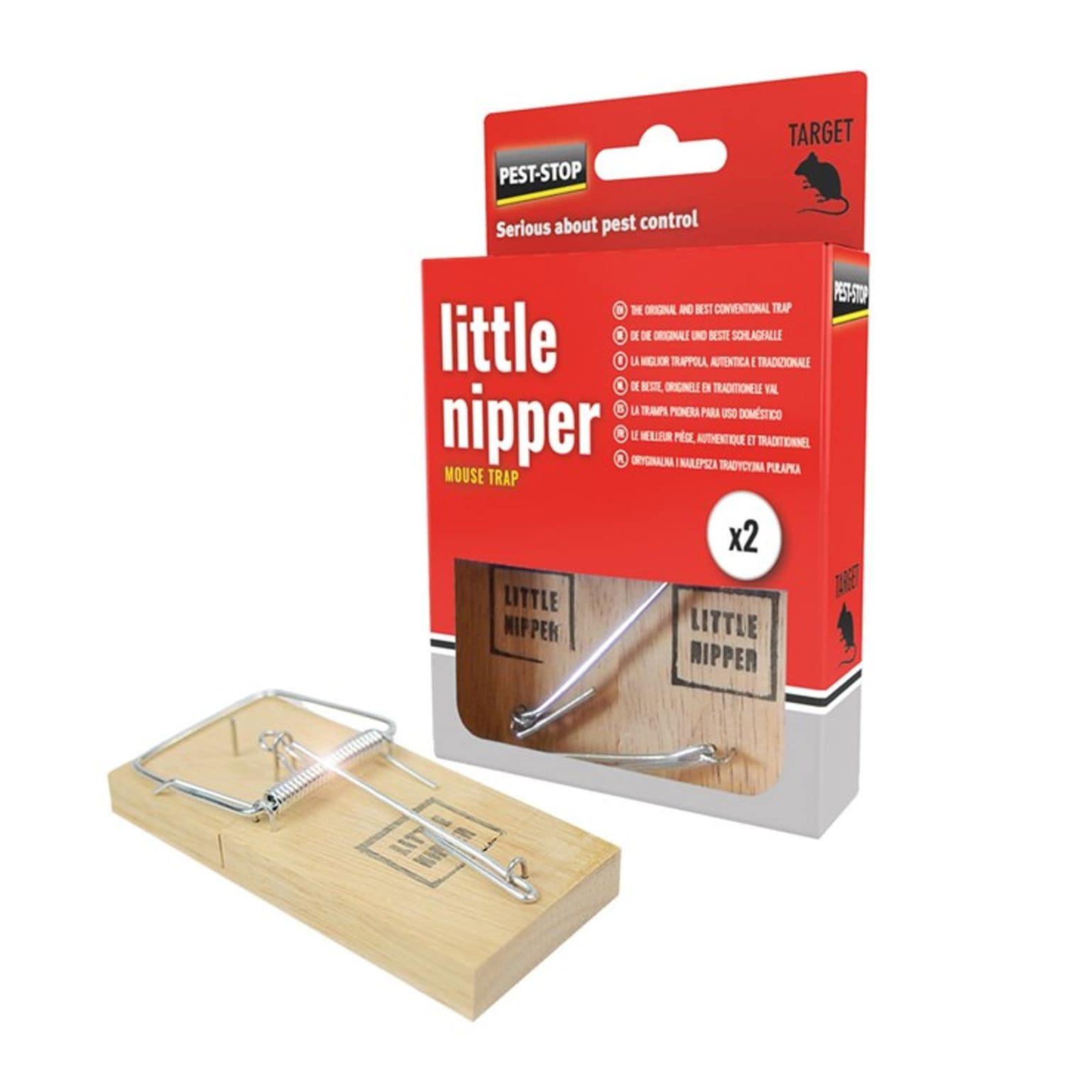 Amtech Little Nipper Mouse Trap Boxed Pack of 2