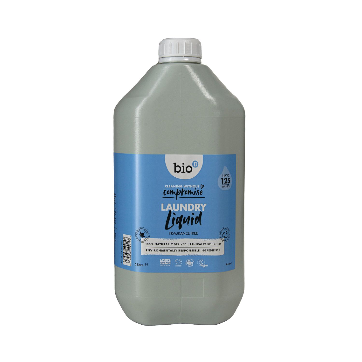 Fragrance Free Laundry Liquid 5 Litre - BLL45A