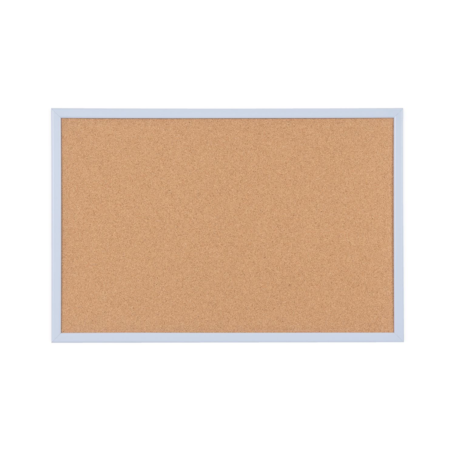 Bi-Office Pastel Cork Notice Board, 60 x 40cm, Cork Surface, Pastel Blue-lined M