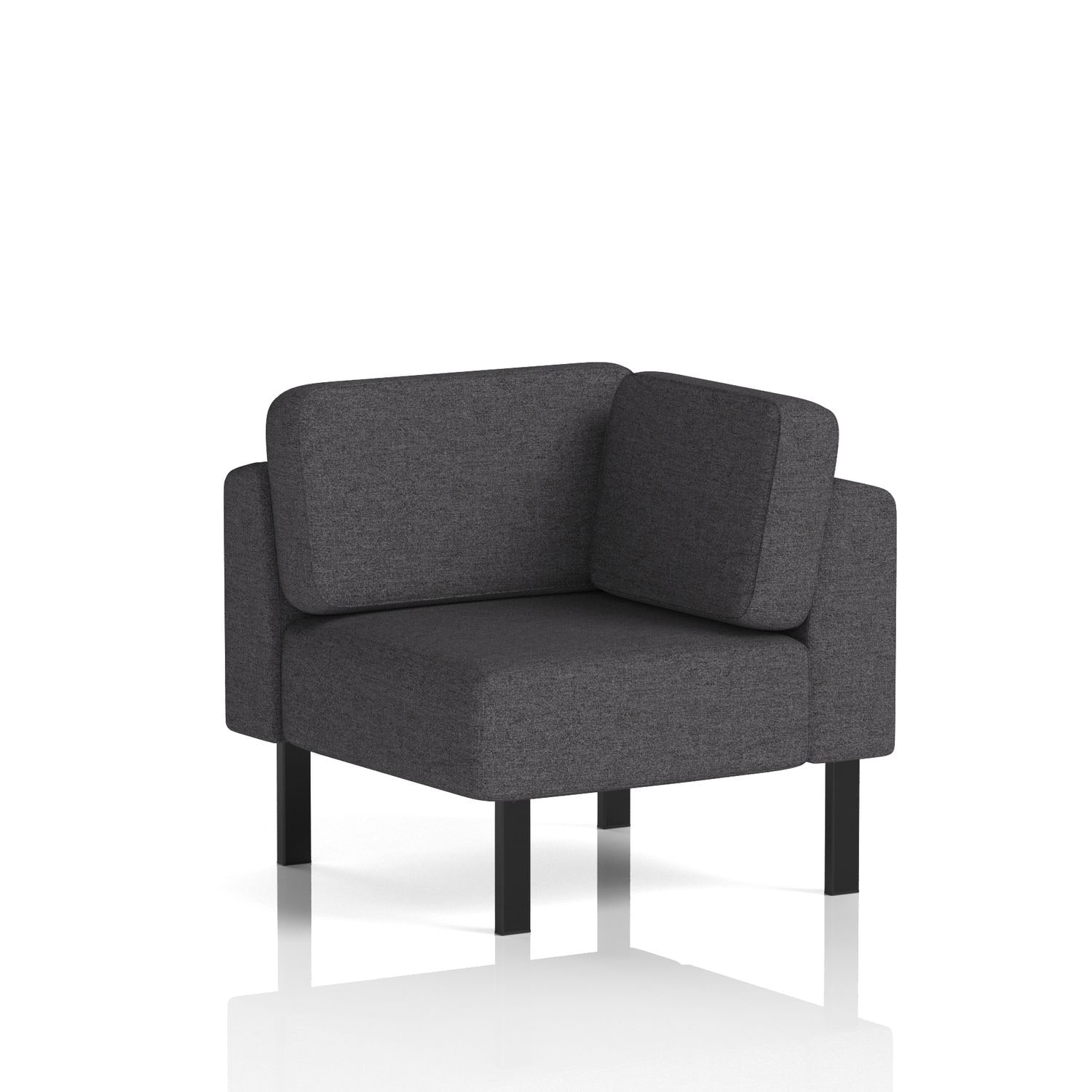 Brixworth Modular Seating Corner Unit with Black Legs In X2 Fabric - Arithmetic