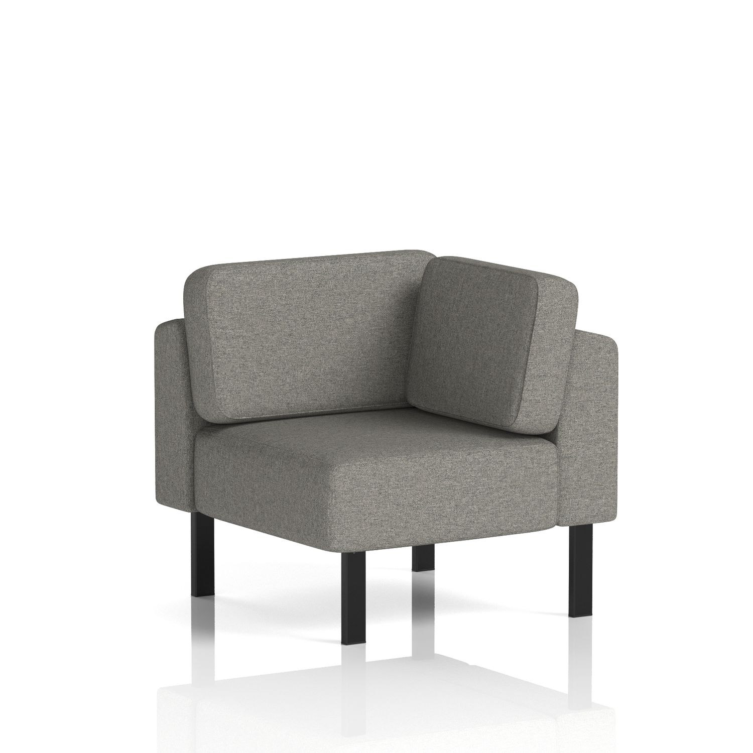 Brixworth Modular Seating Corner Unit with Black Legs In X2 Fabric - Number