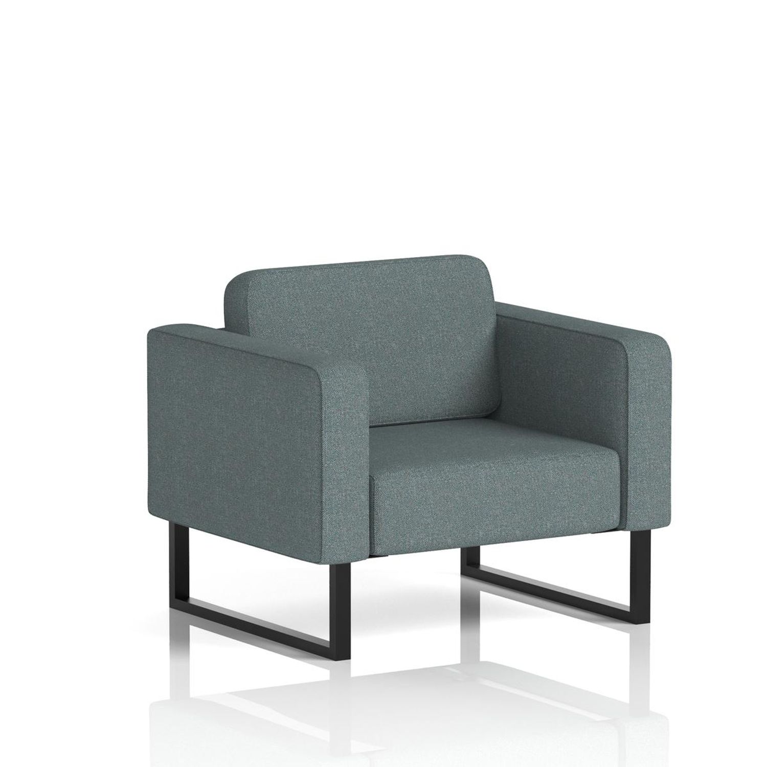 Brixworth Armchair with Black Legs In Main Line Flax Fabric - Westminster