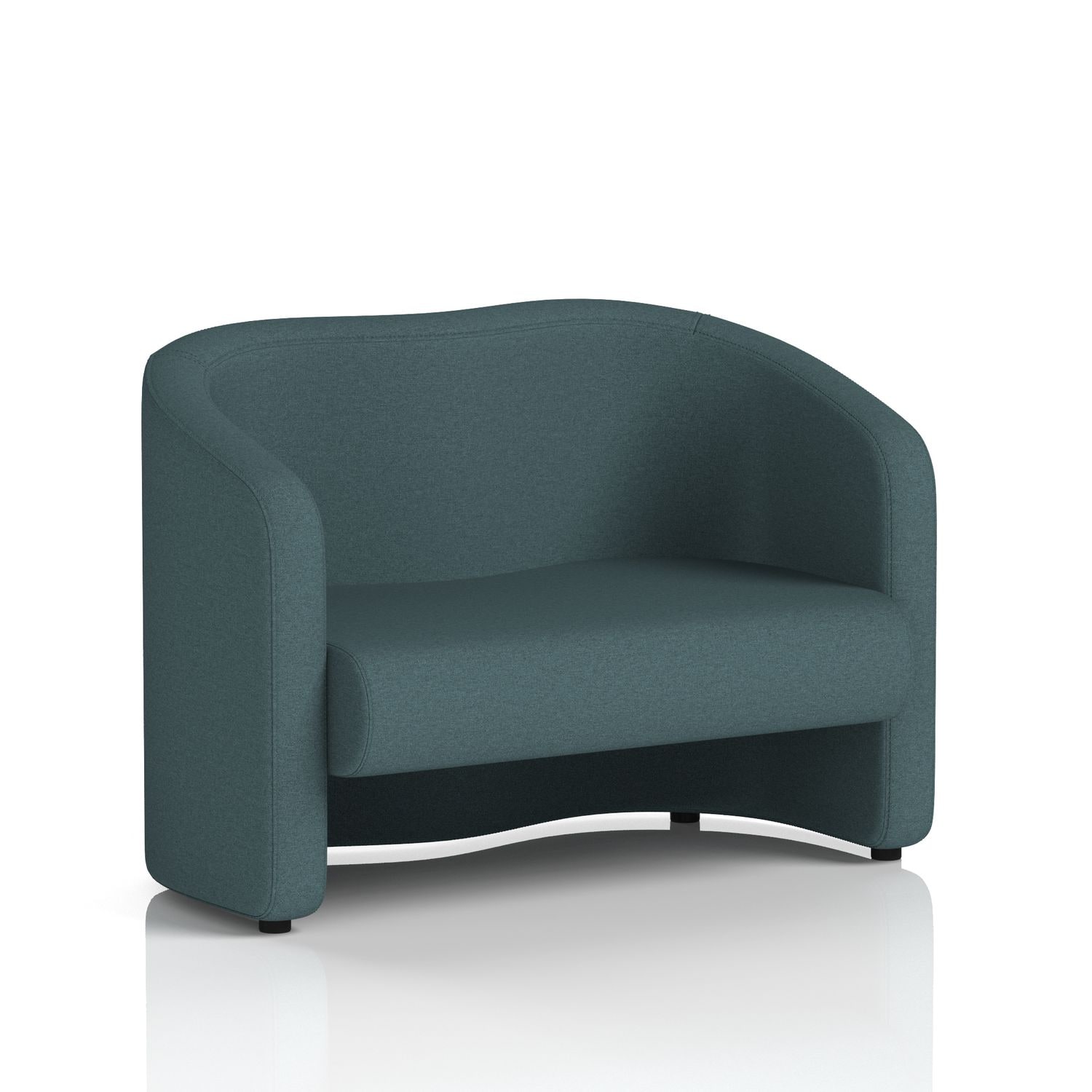 Lamport Sofa 2 Seater with Black Feet In X2 Fabric - Polygon