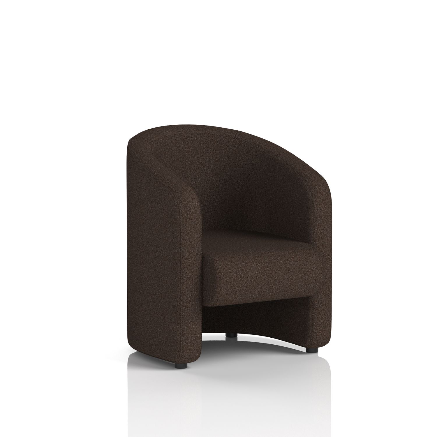 Lamport Armchair with Black Feet In Synergy Fabric - Wed