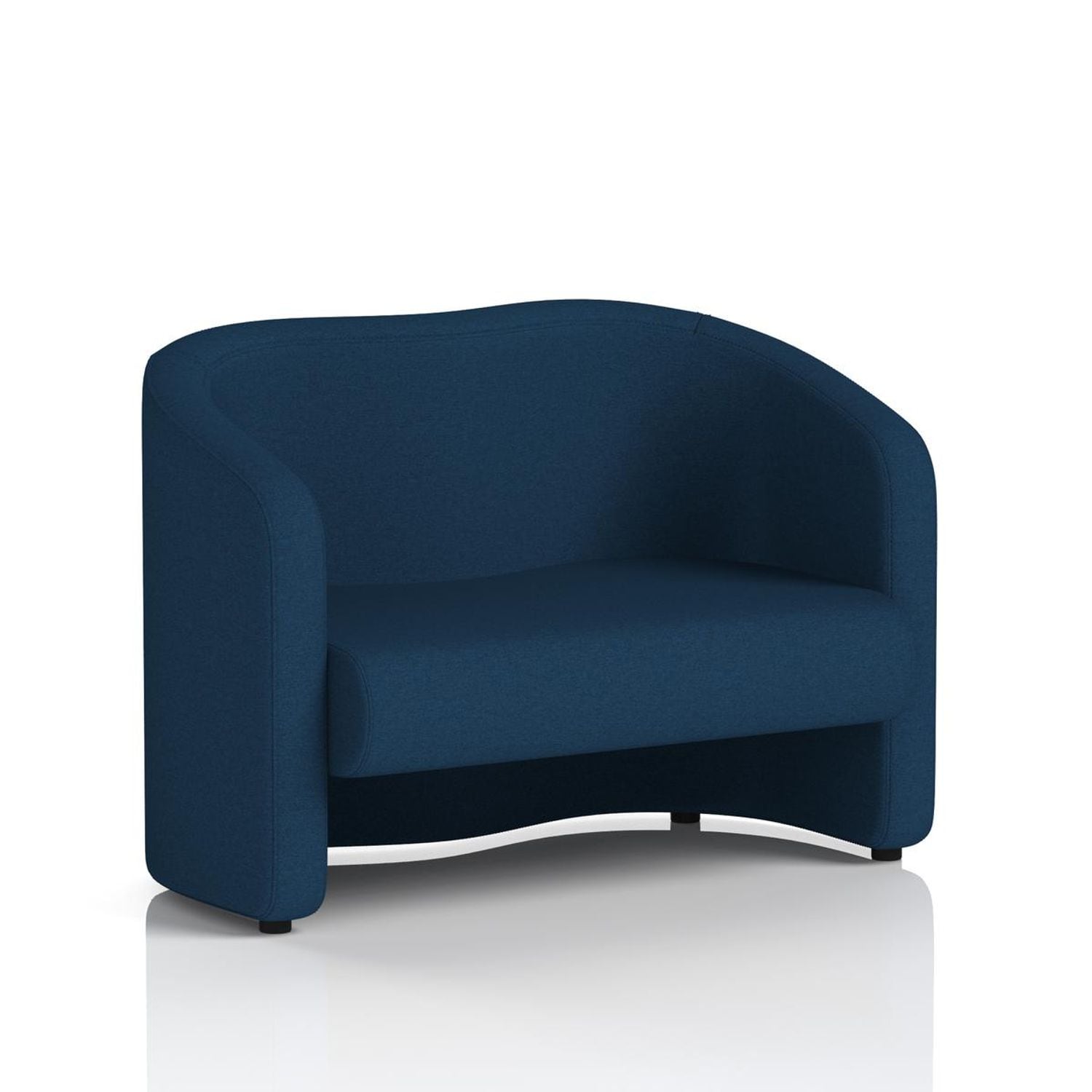 Lamport Sofa 2 Seater with Black Feet In X2 Fabric - Calculus