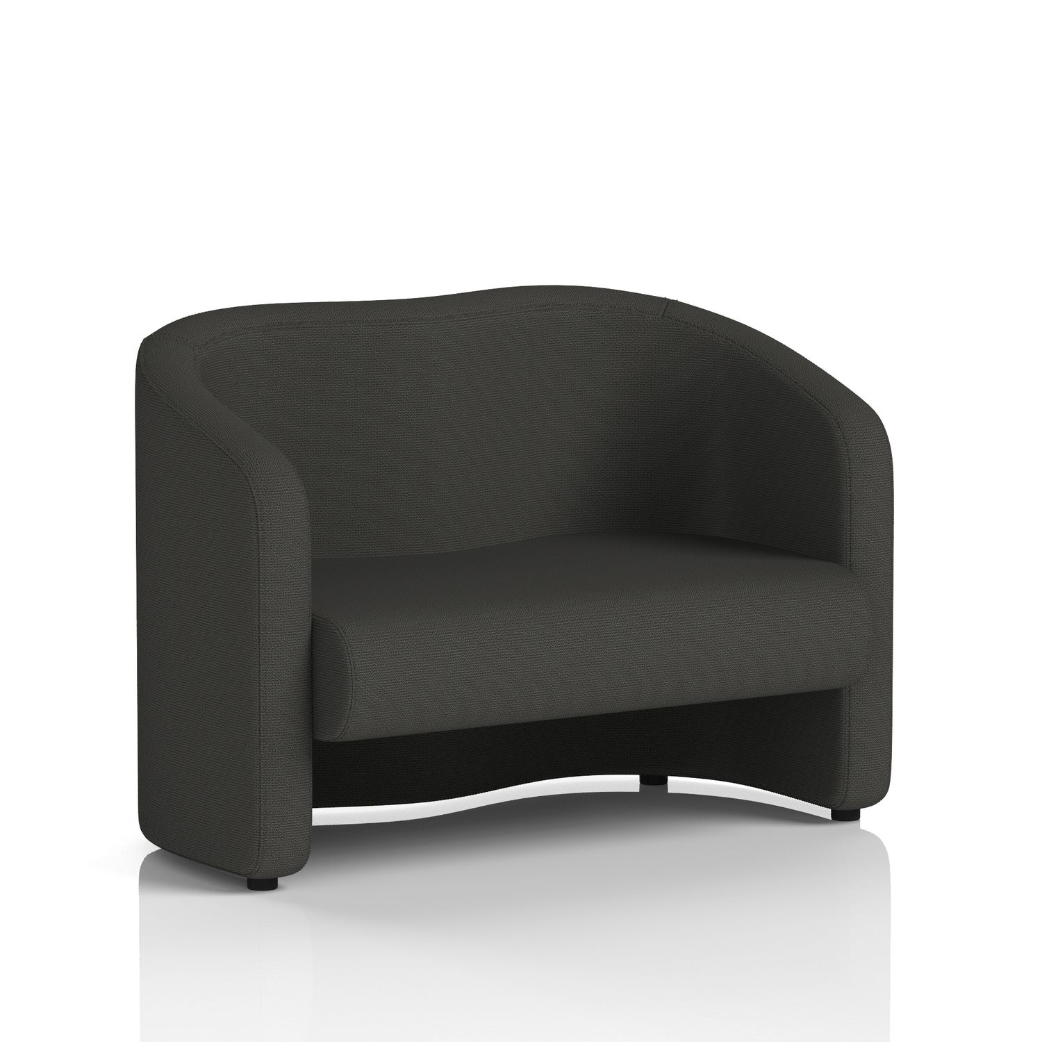Lamport Sofa 2 Seater with Black Feet In Yoredale Fabric - Leyburn
