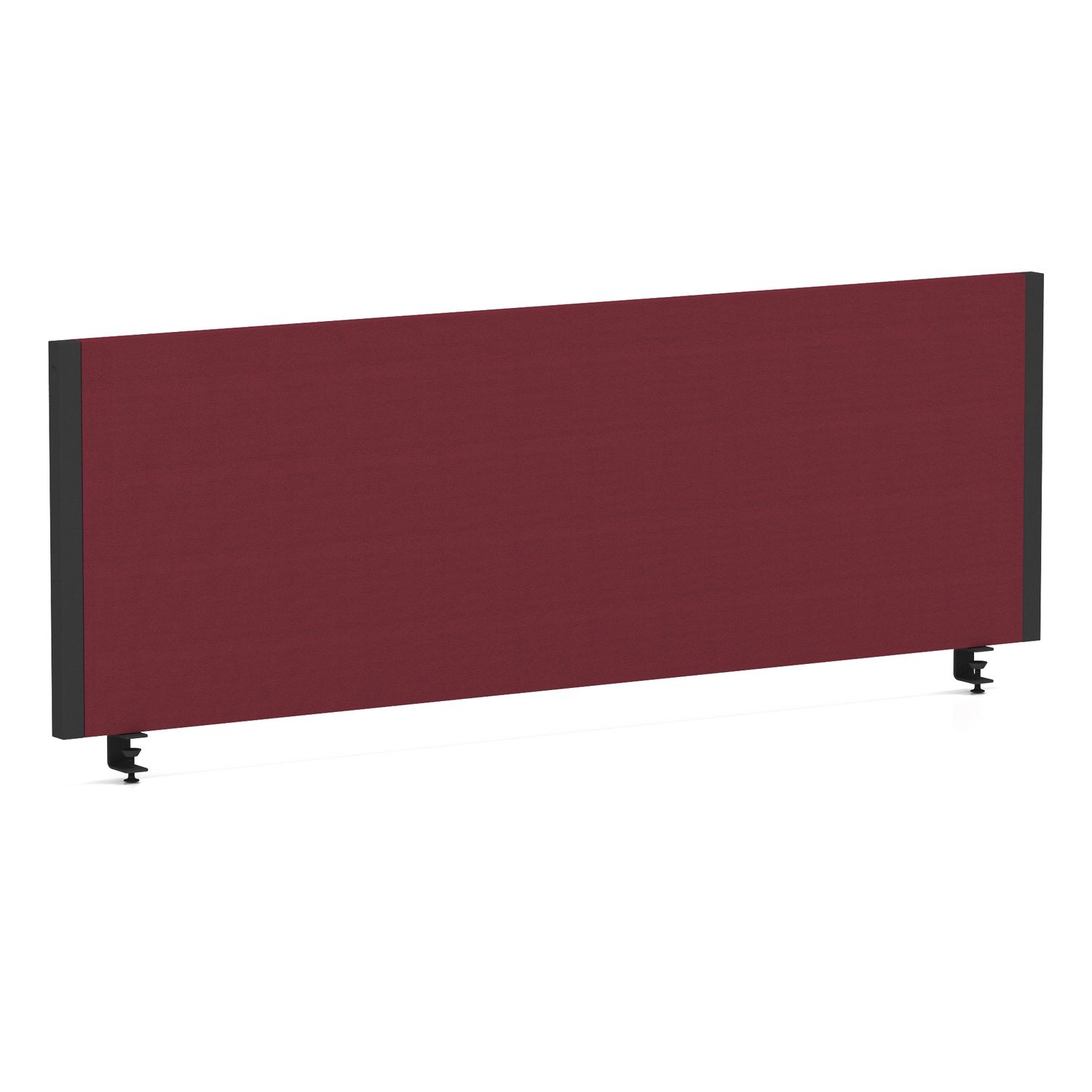 Impulse Plus Bench Screen 1200 Black Frame Bespoke Ginseng Chilli Fabric