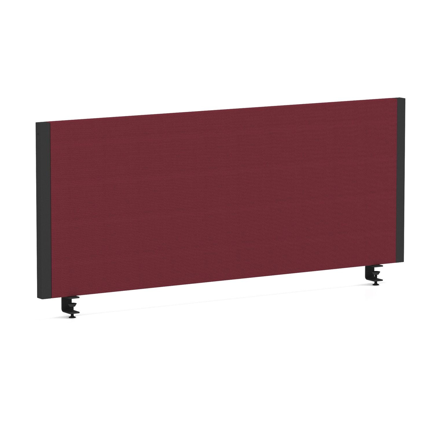 Impulse Plus Bench Screen 1000 Black Frame Bespoke Ginseng Chilli Fabric