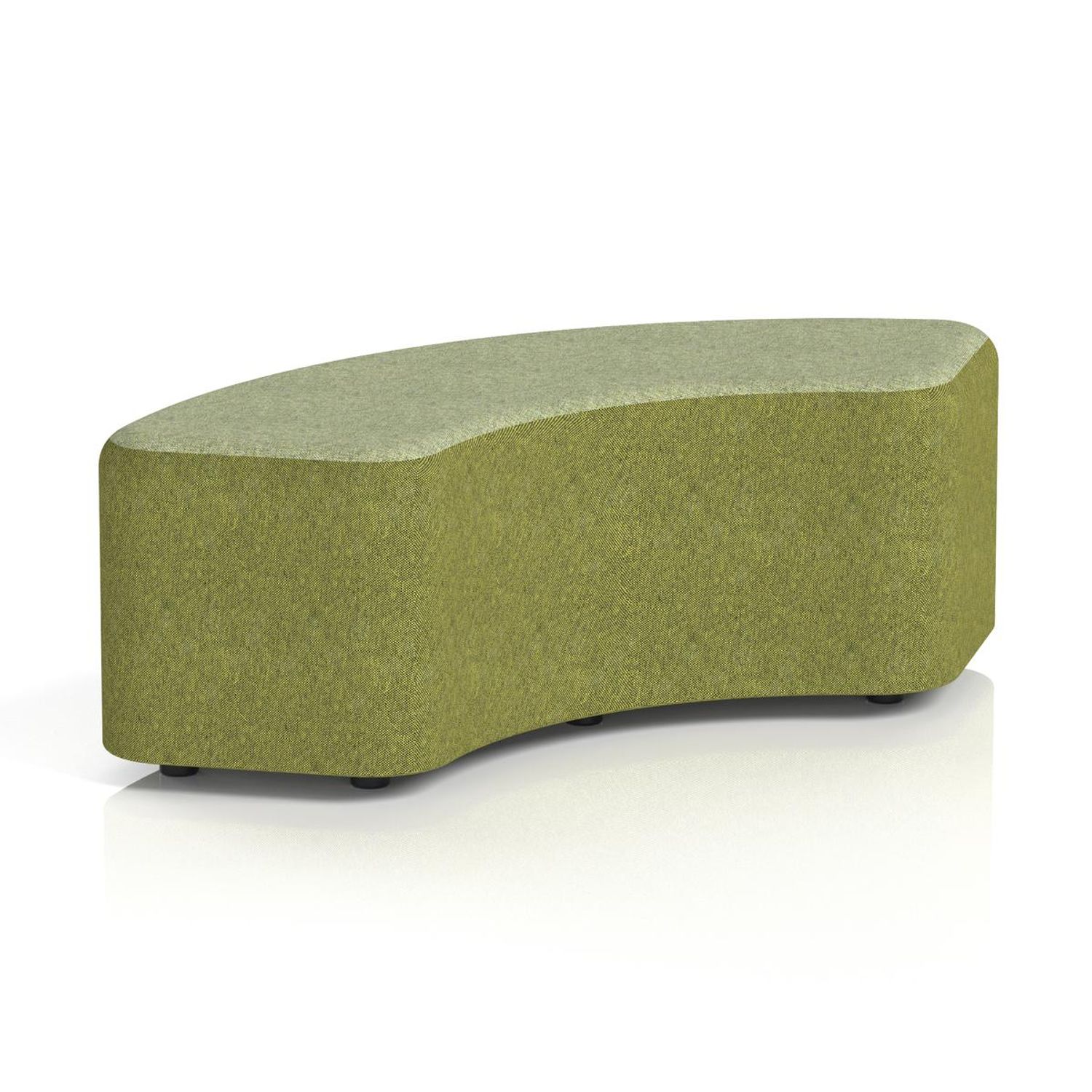 Harlestone 90 Degree Stool In Rivet Fabric - Olive Body Burnish Top