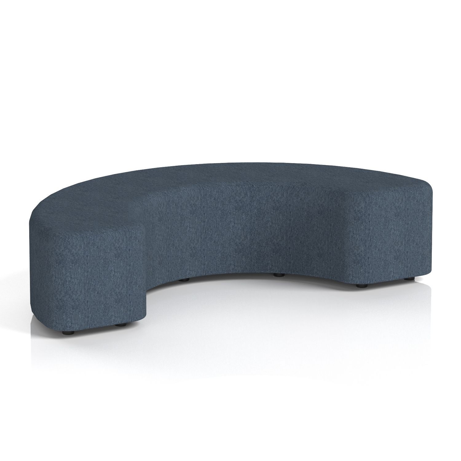 Harlestone 180 Degree Stool In Rivet Fabric - Crucible Body and Top