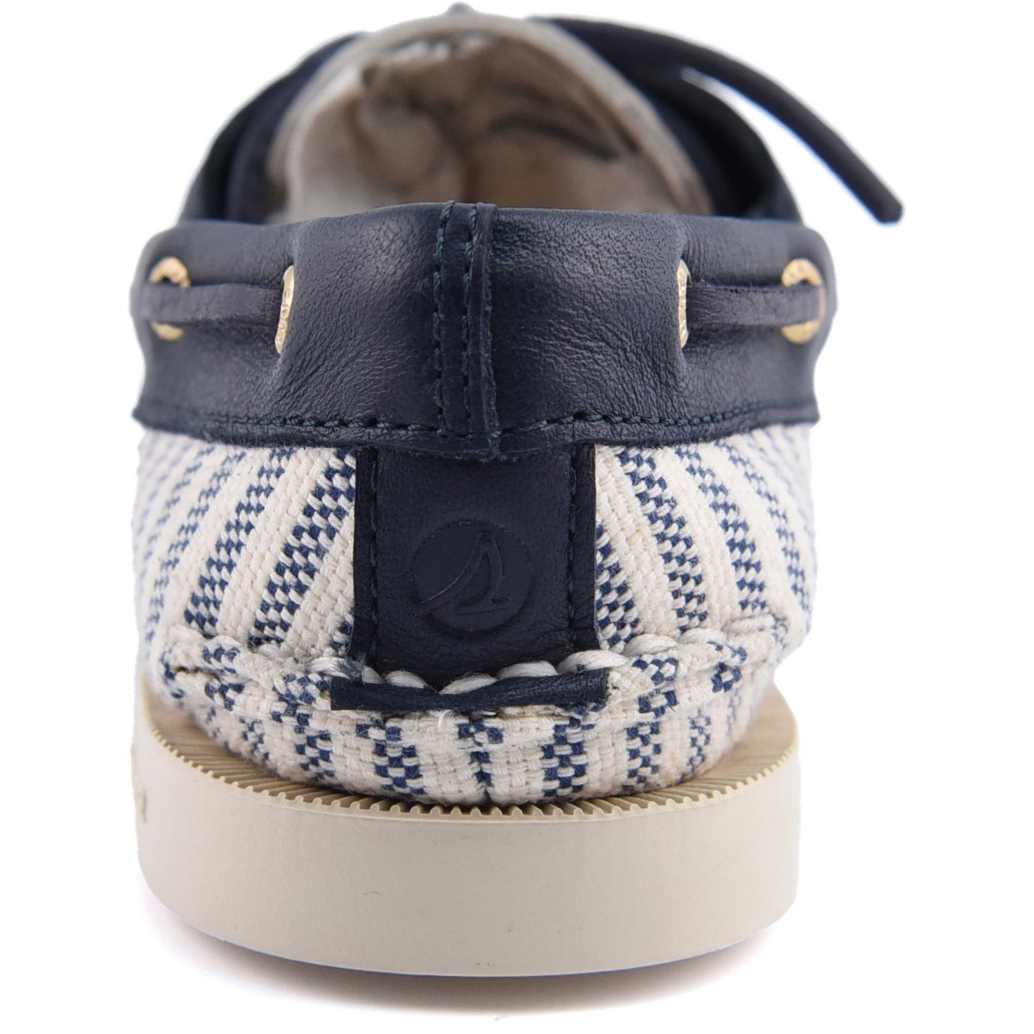 Sperry Authentic Original Boat Shoe White/Navy Size 39 Female
