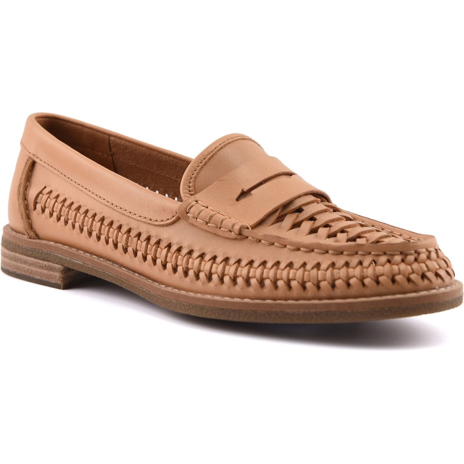 Sperry Woven Seaport Penny Mocassin Tan Size 40 Female