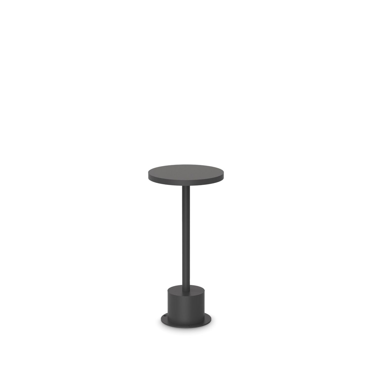 Ideal Lux Lighting Toffee Wide 25cm LED Outdoor Portable Lamp Black 3000K IP65