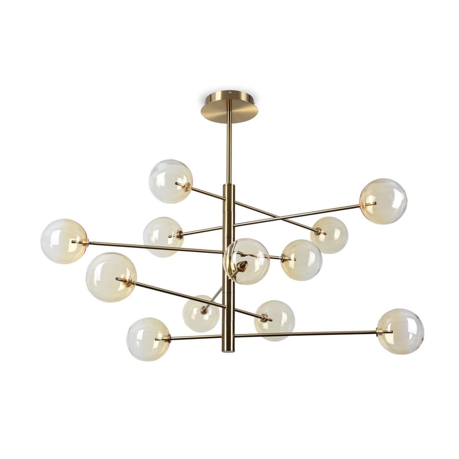 Ideal Lux Lighting Equinoxe 12 Light Multi Arm Pendant Ceiling Light - Shaded Am