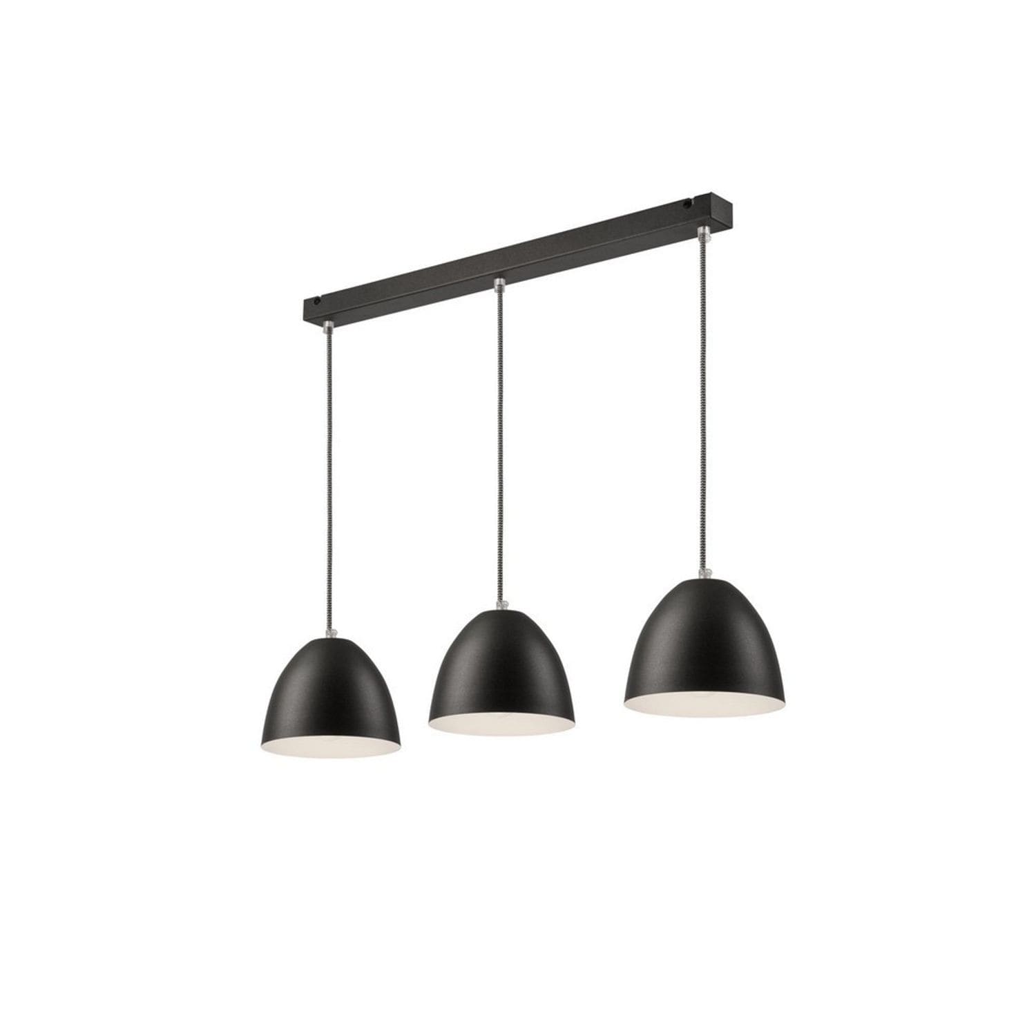 Lamkur Lighting Livia Bar Pendant Ceiling Light - Graphite 3x E27