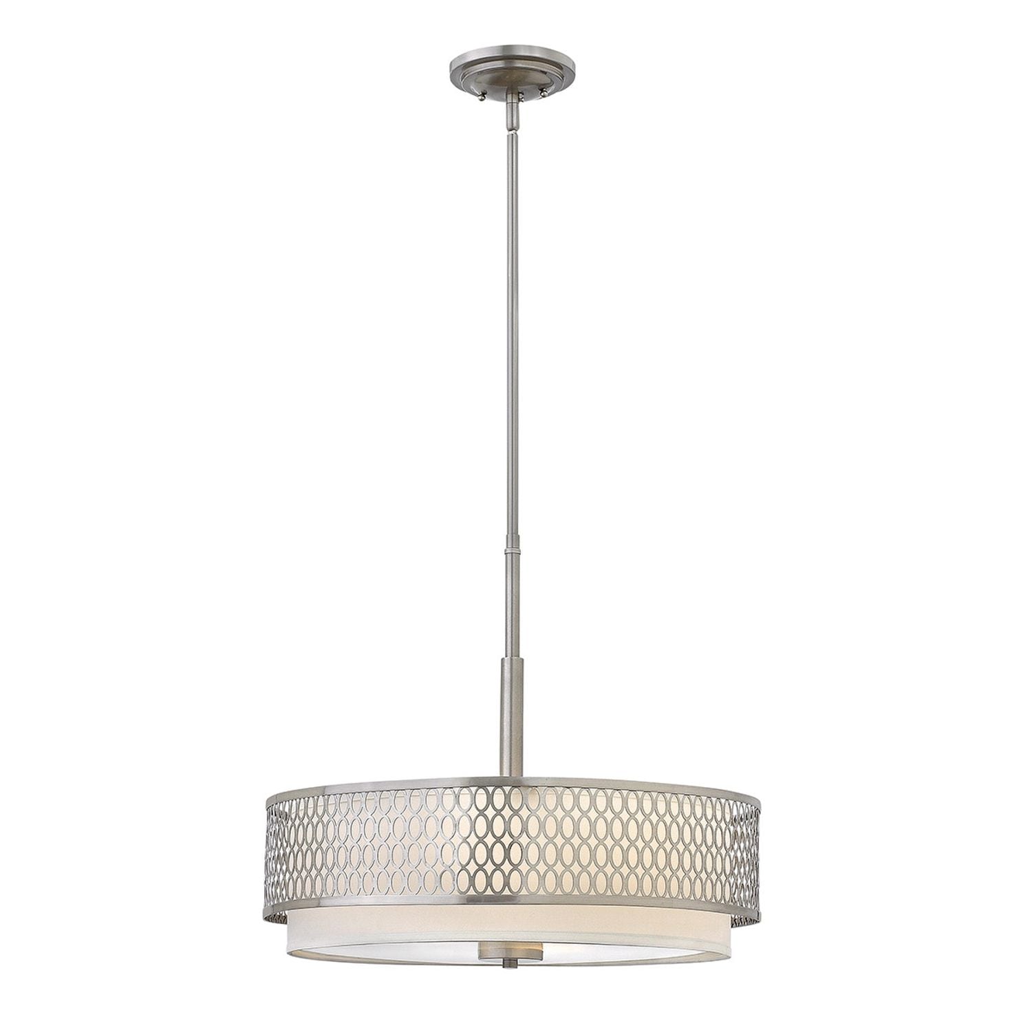 Elstead Lighting Hinkley Fredrick Ramond Jules 3 Light Pendant/Semi-Flush Brushe