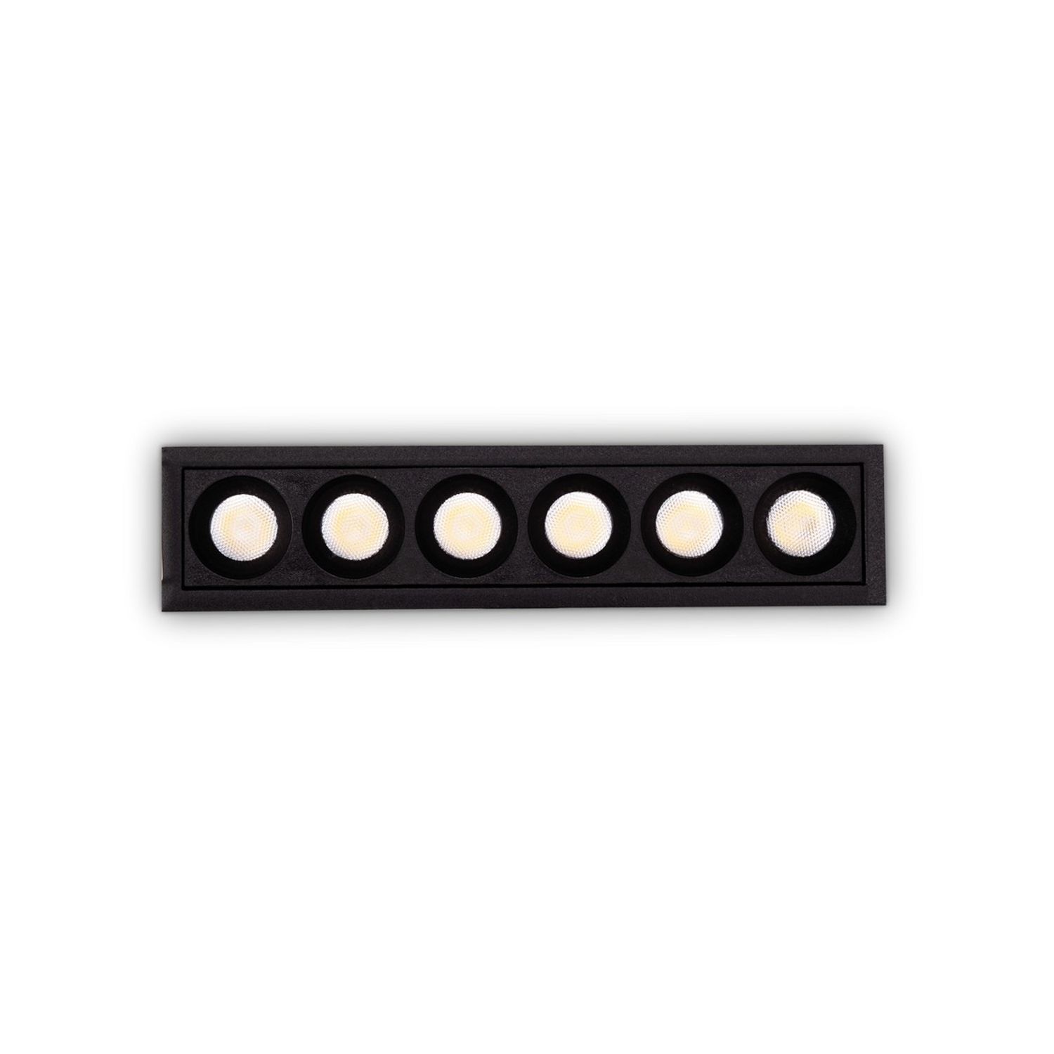Ideal Lux Lighting O-Zone LED Outdoor Display Light Black 3000K Ip66 6x LED Rece