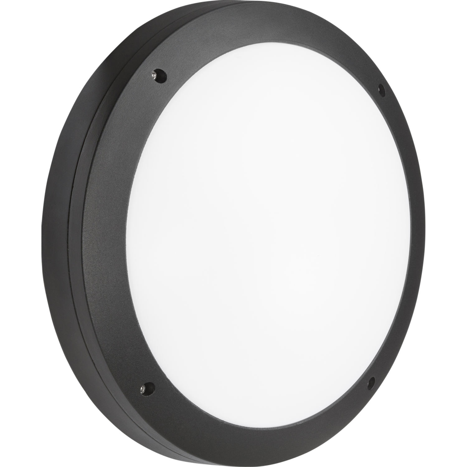 Knightsbridge LED Round Bulkhead CCT Black 230V IP65 18W