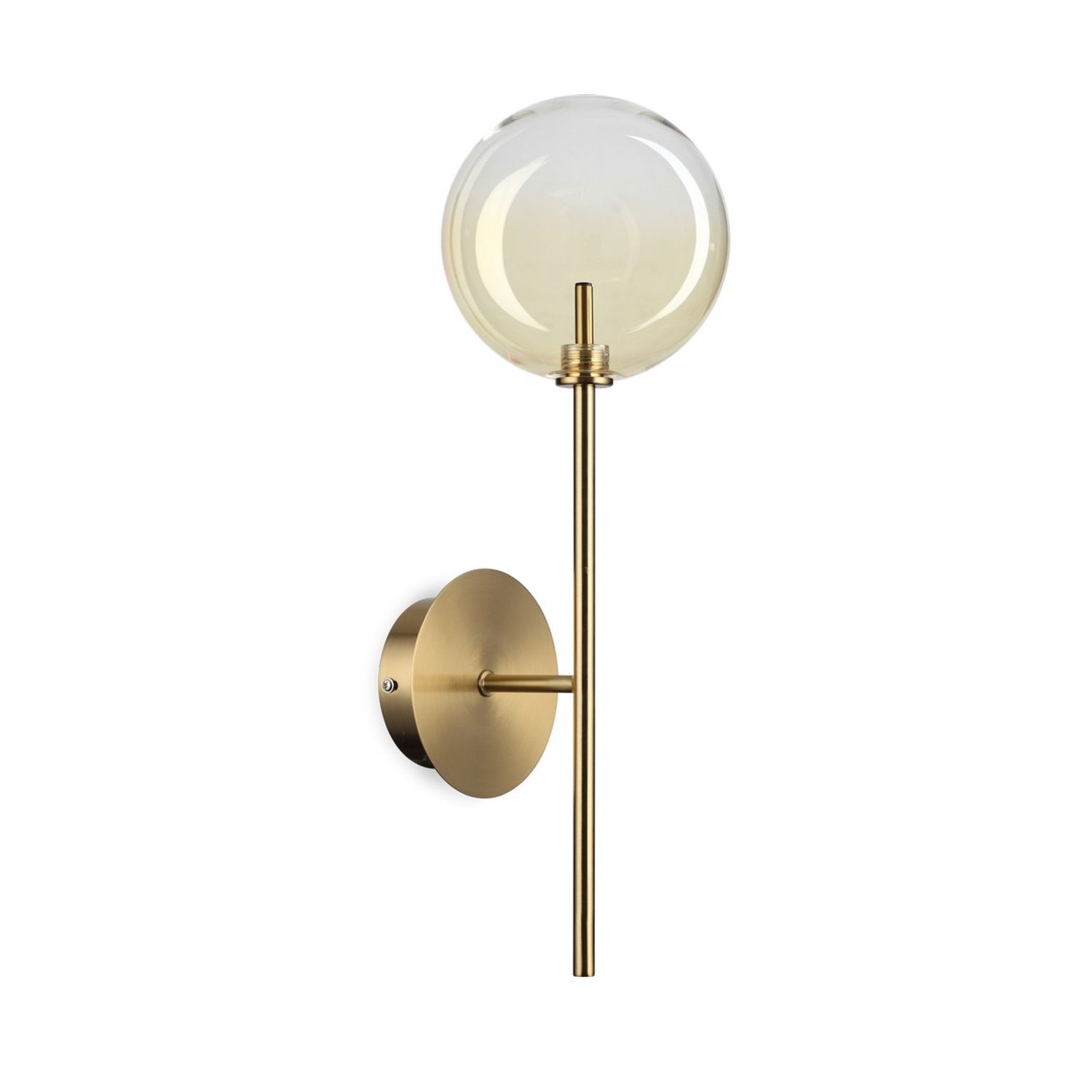 Ideal Lux Lighting Equinoxe Wall Lamp Shaded Amber