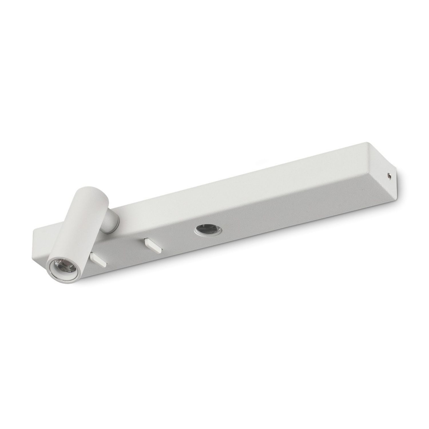 Ideal Lux Lighting Bonne Nuit Left LED Reading Wall Light White 3000K