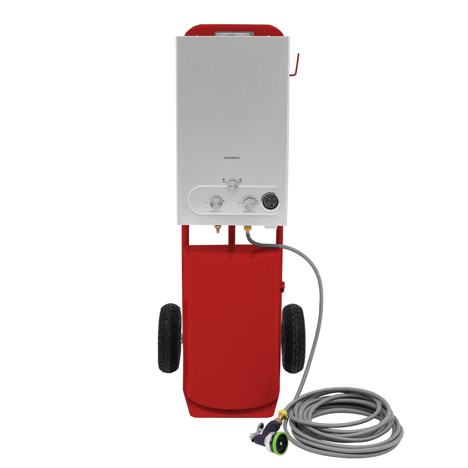 MonsterShop Deluxe Portable Horse Shower - Red