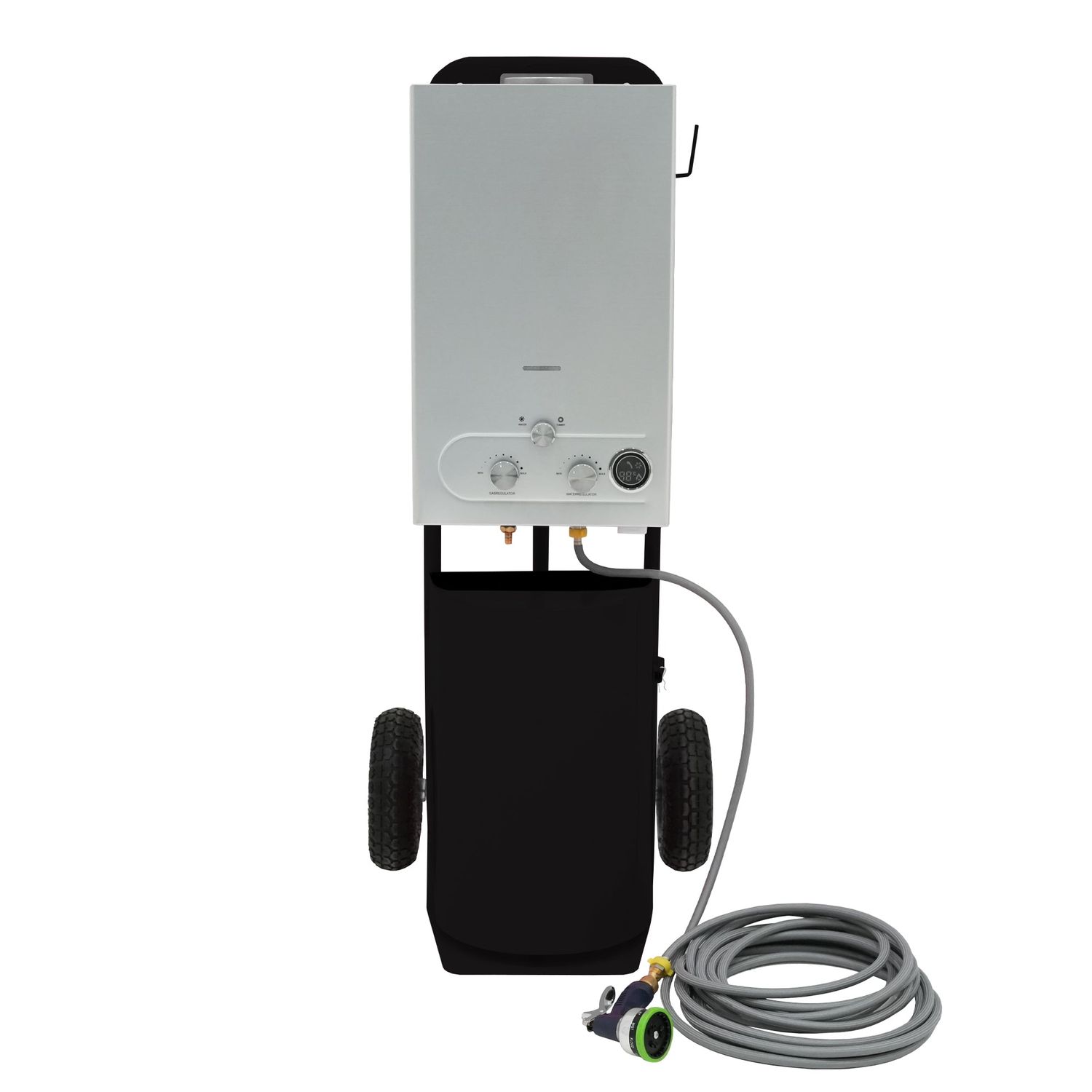 MonsterShop Deluxe Portable Horse Shower - Black