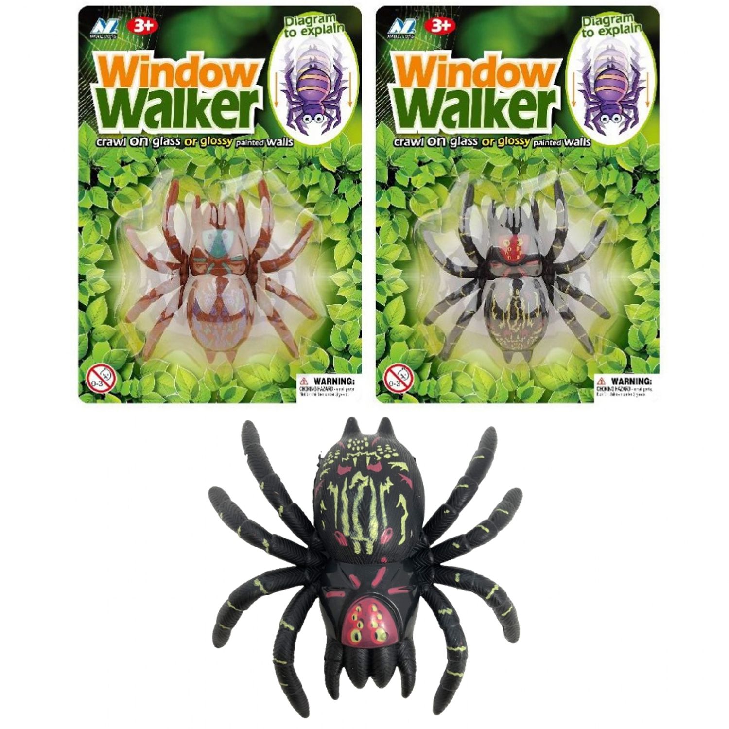 Nan Li Toys Spider Window Walker (Pack of 1)- you get 6