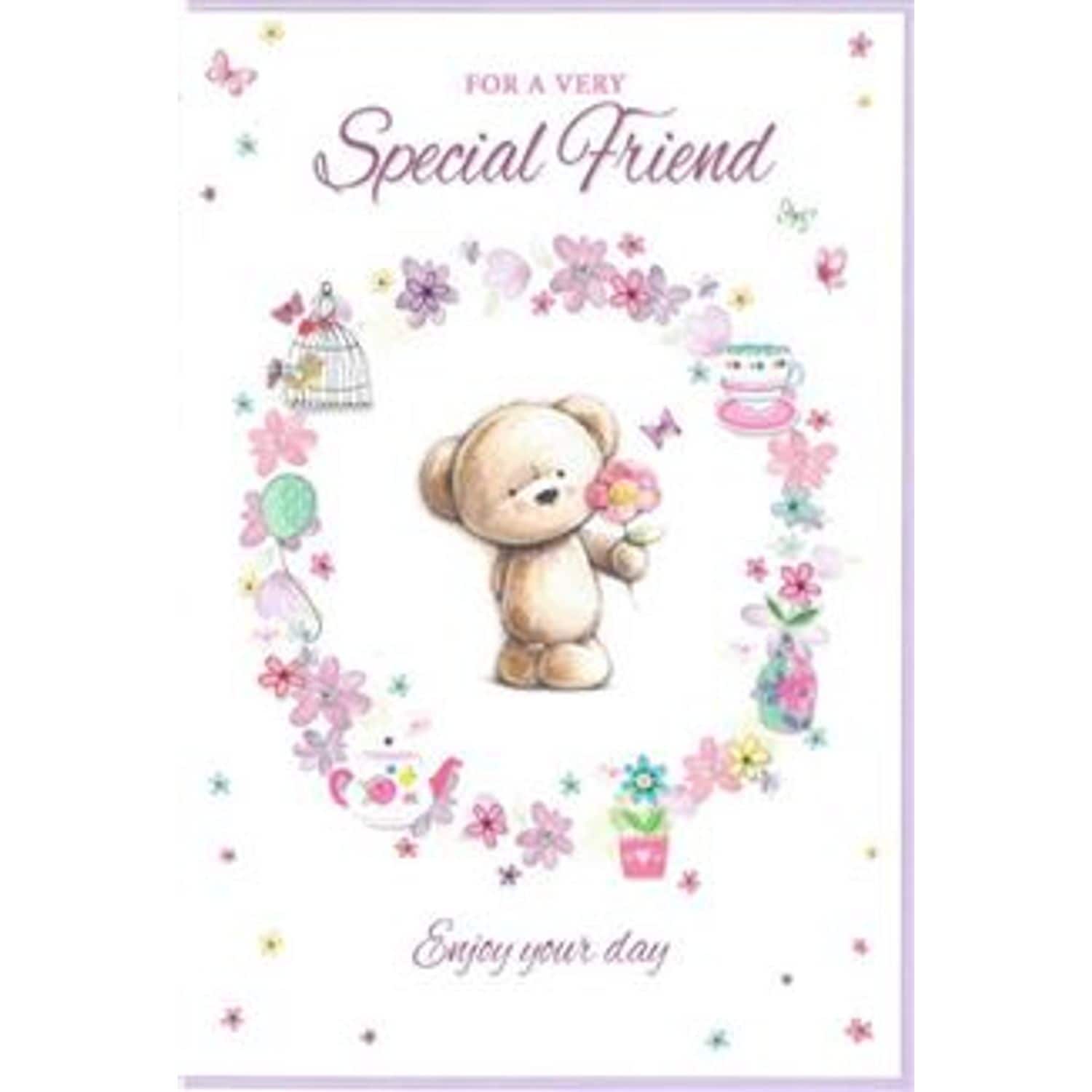 Simon Elvin Special Friend Greeting Cards GB100 (Pack of 1)- you get 6