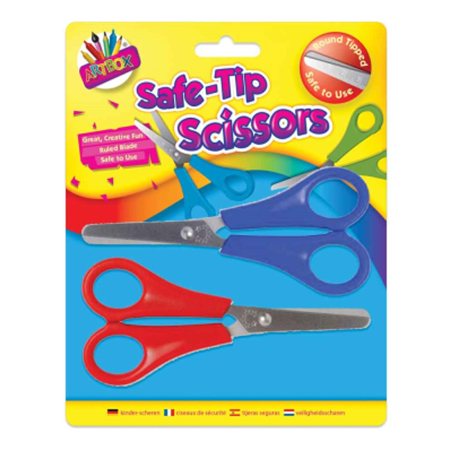 Artbox Safety Scissors (Pack of 2)- you get 6