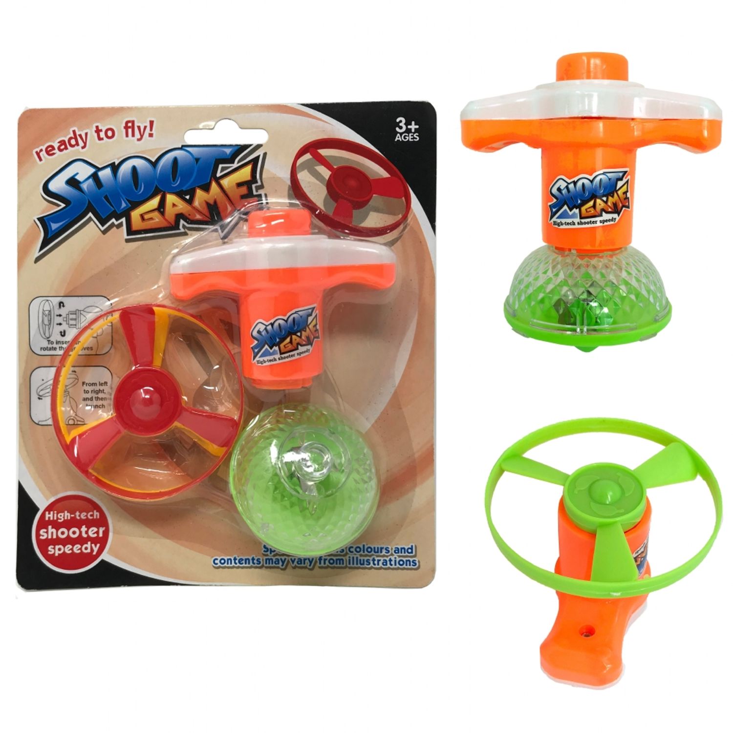 Playwrite Light Up Tornado Tops (Pack of 1)- you get 6
