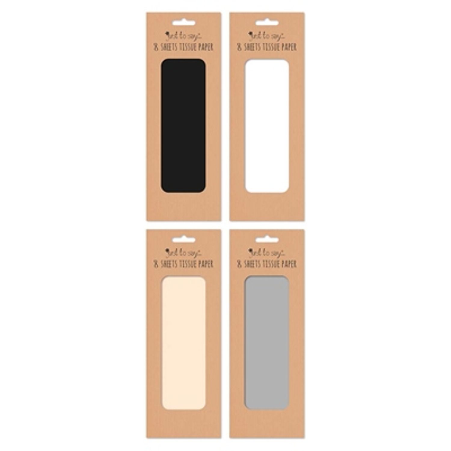 Just to Say Solid Colour Plain Tissue Paper 8 Sheets (Pack of 1)- you get 6