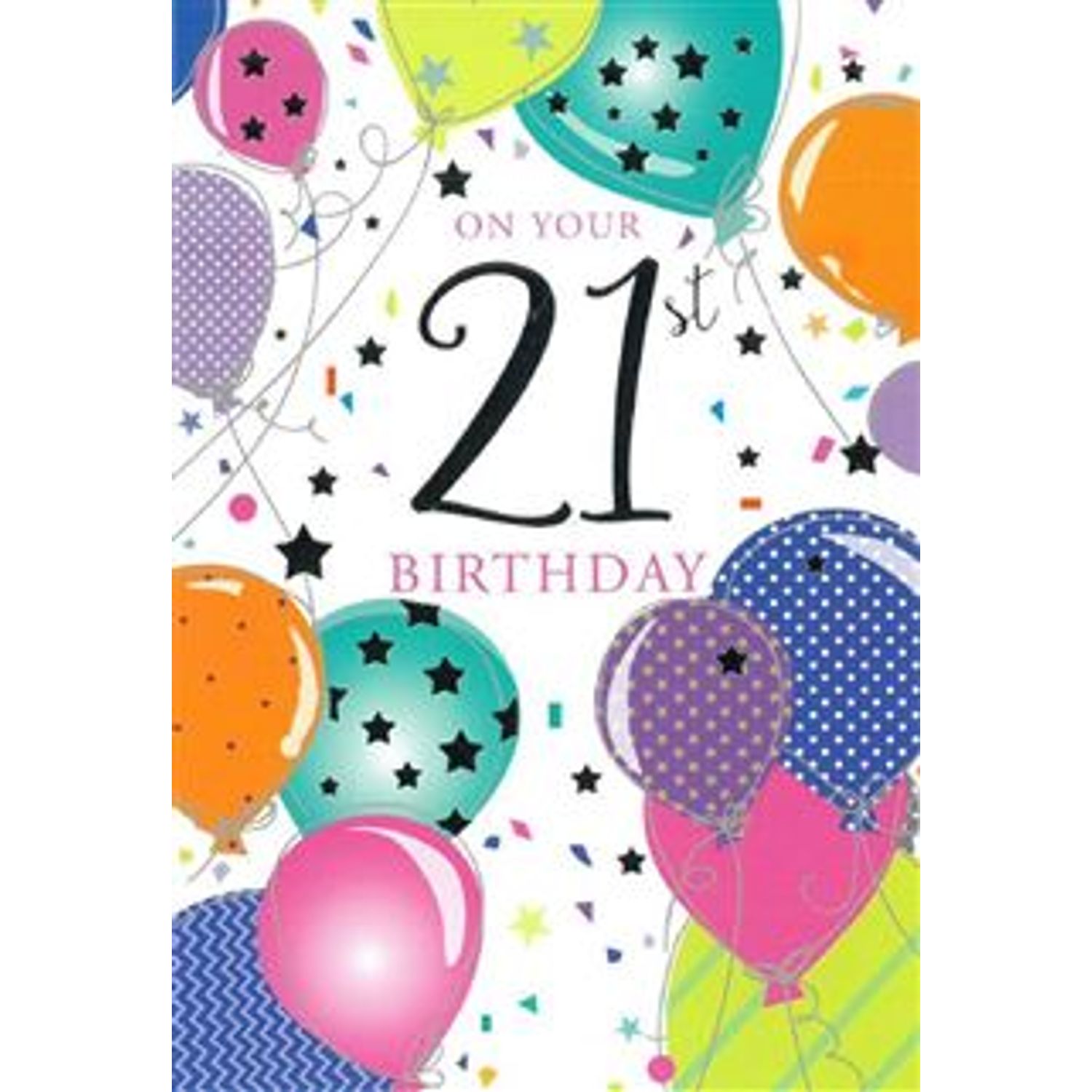 Simon Elvin 21st Female Greeting Cards MA104 (Pack of 1)- you get 6