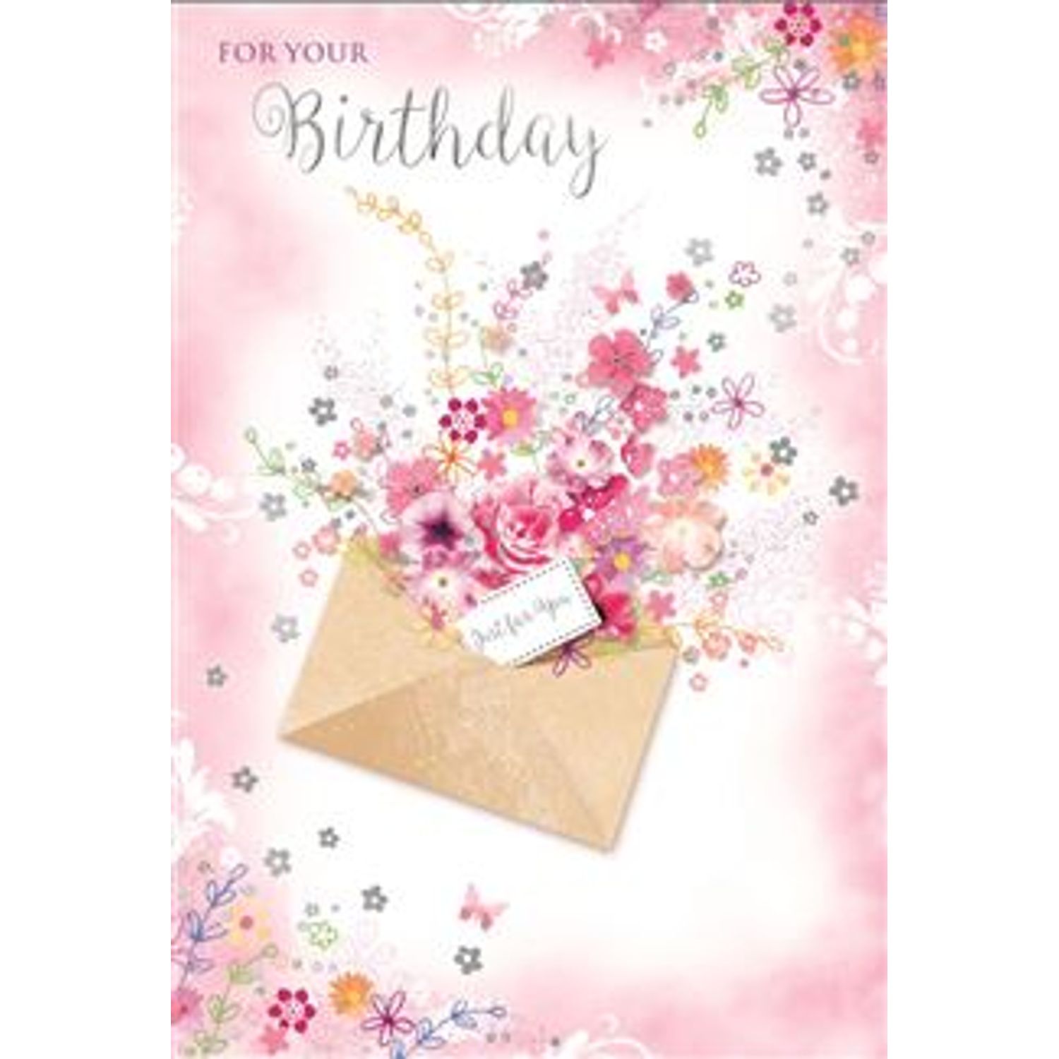 Simon Elvin Open Female Greeting Cards GB122 (Pack of 1)- you get 6