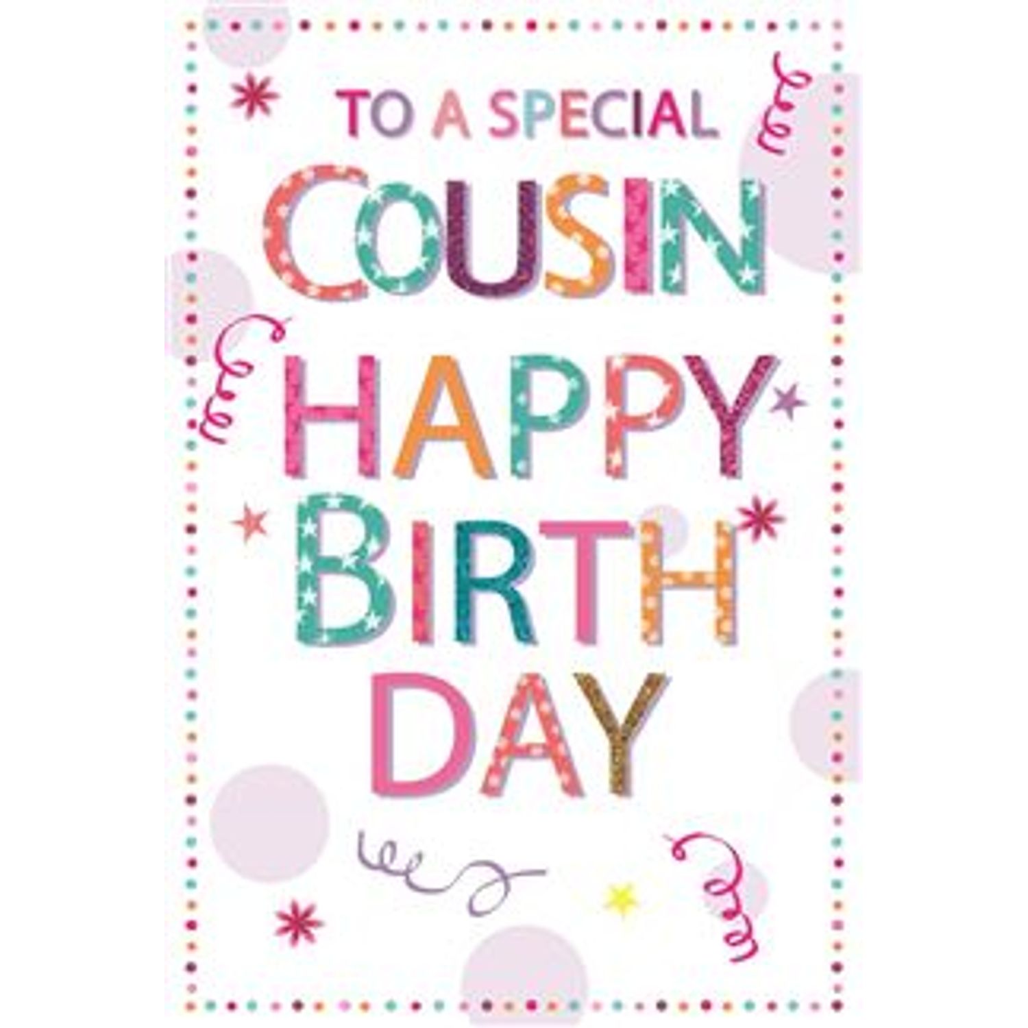 Simon Elvin Cousin Female Greeting Cards FR119 (Pack of 1)- you get 6
