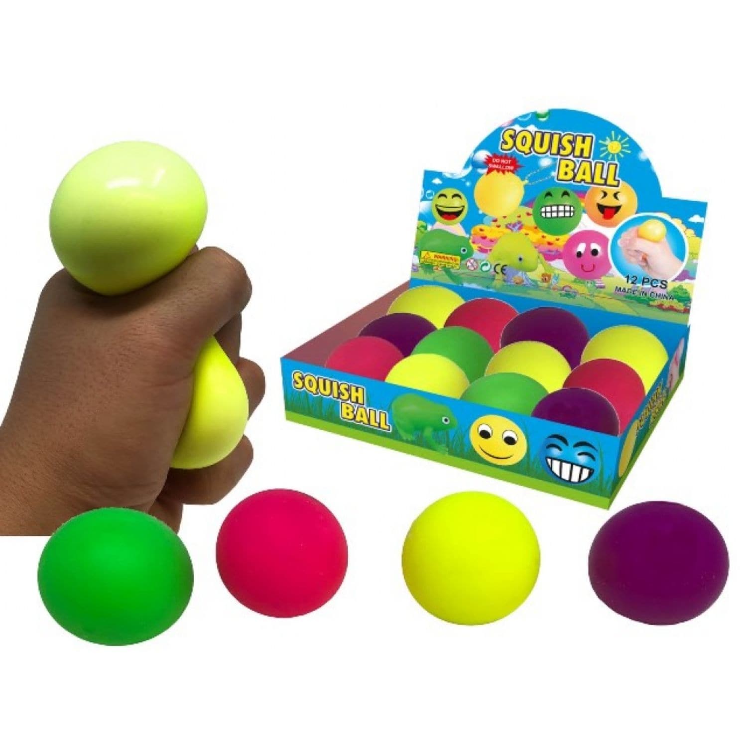 Playwrite Squishy Neon Stress Ball (Pack of 1)- you get 12