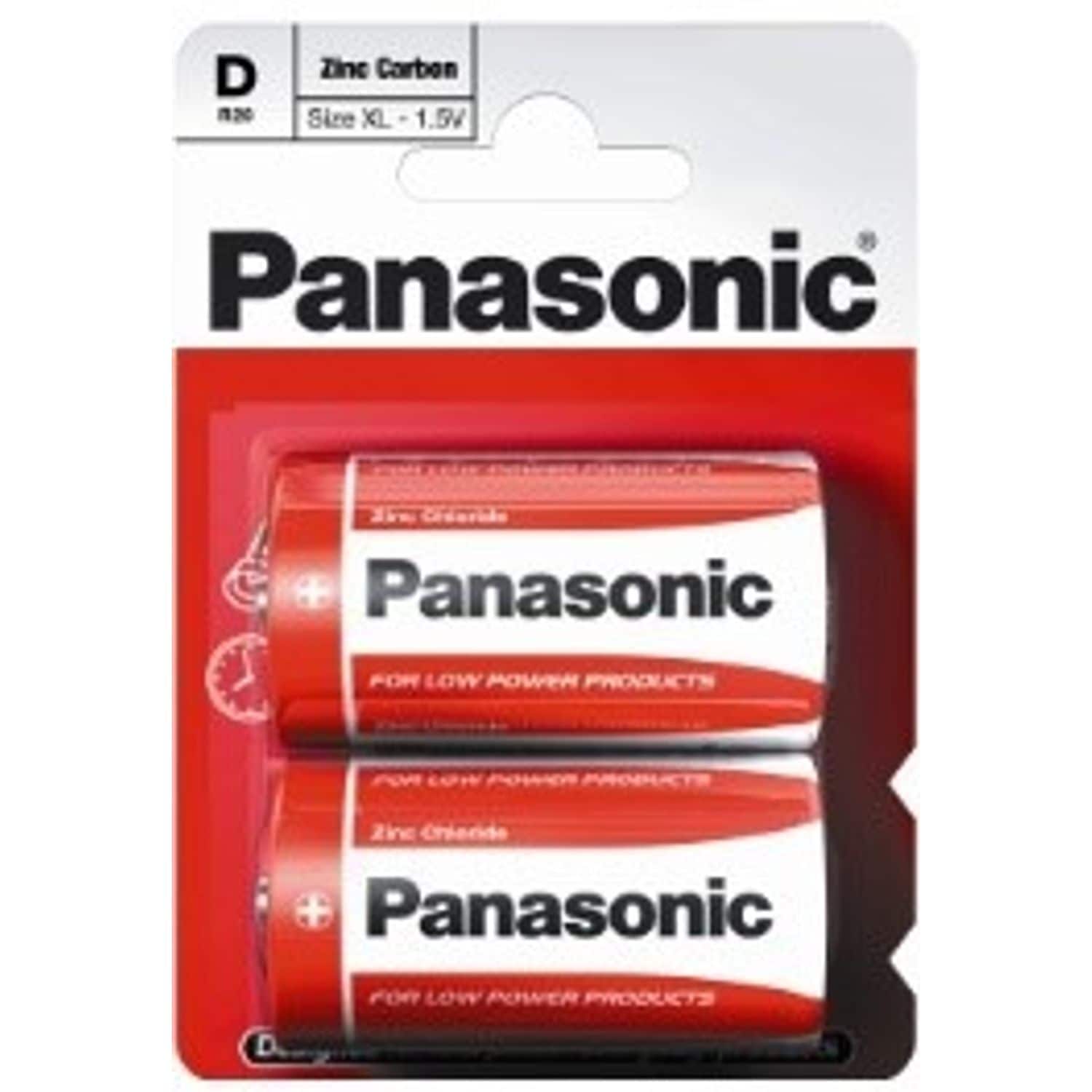 Panasonic D Batteries (Pack of 2)- you get 12