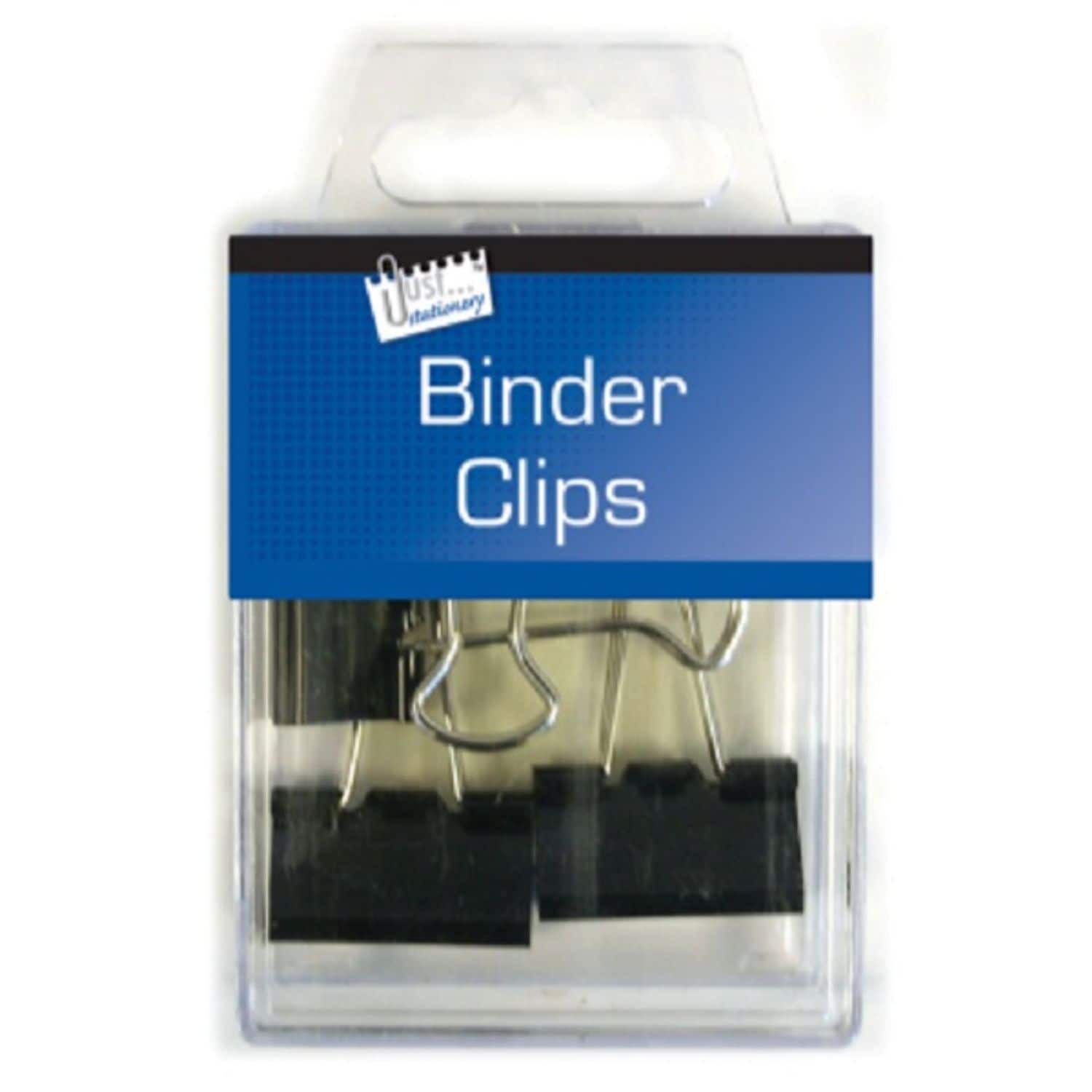 Just Stationery Bulldog Clips In CDU (Pack of 6)- you get 12