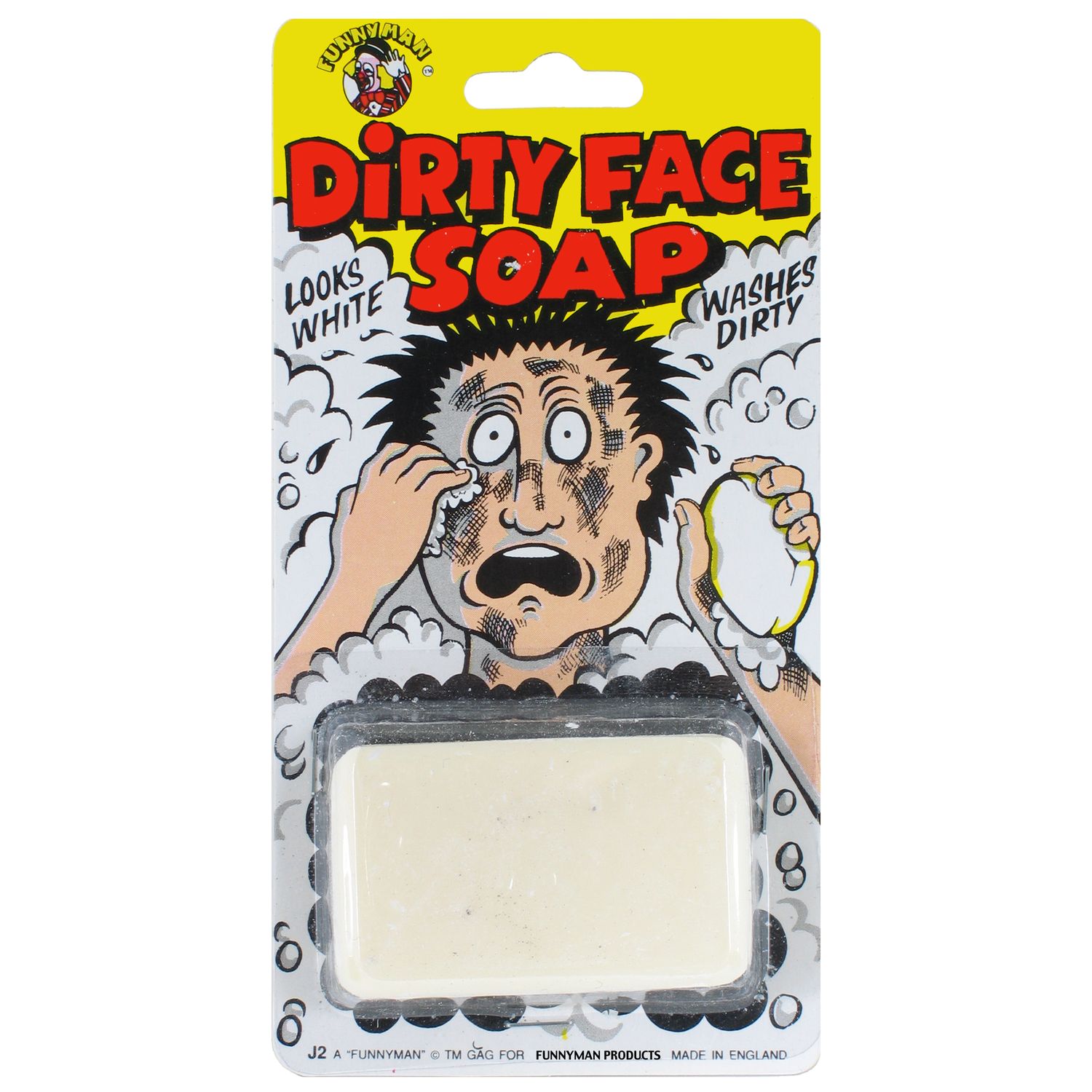 Funnyman Dirty Face Soap (Pack of 1)- you get 6