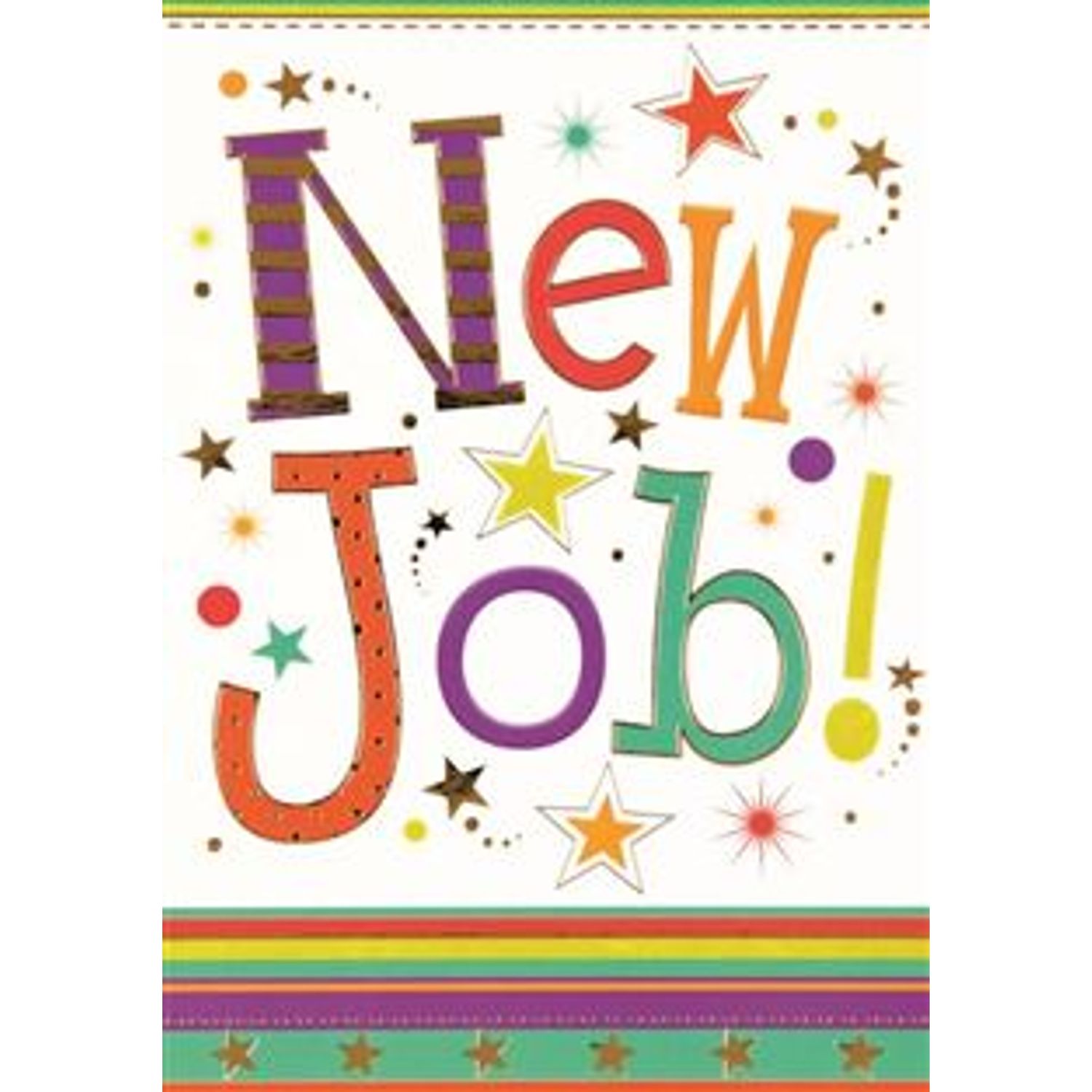 Simon Elvin New Job Greeting Cards MC10013 (Pack of 1)- you get 6
