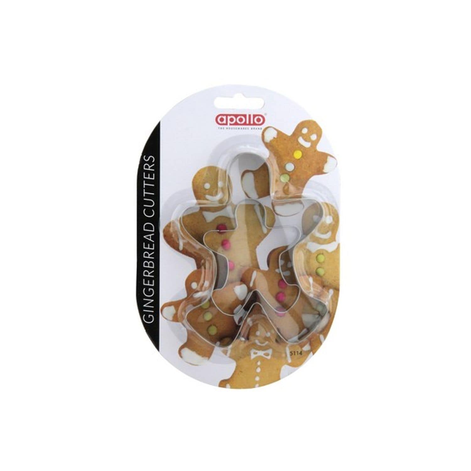 Apollo Biscuit Cutter Set - Gingerbread Man (Pack of 2)- you get 6
