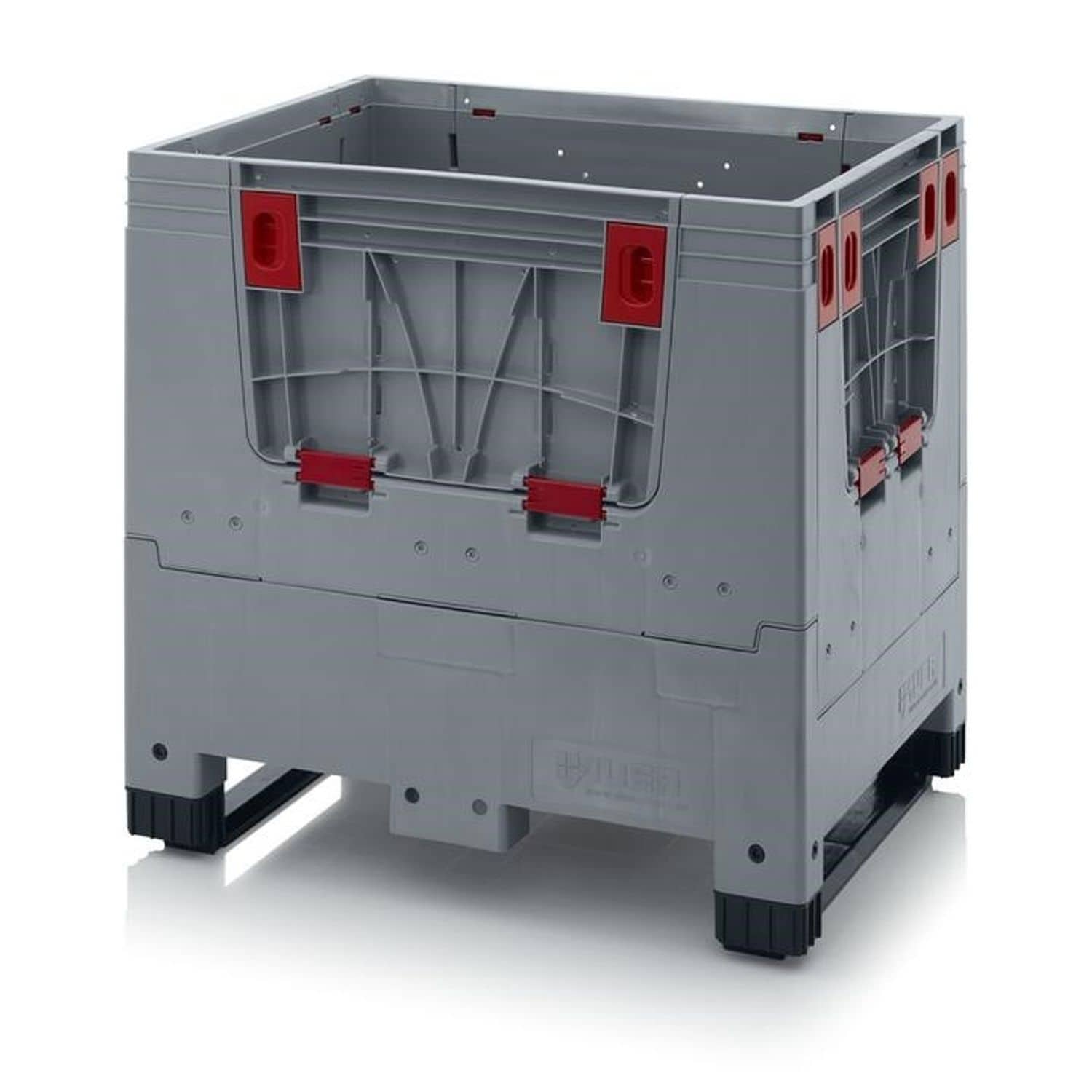 Bluestar Large Collapsible Plastic Box with Feet - 1200mm x 1000mm x 1000mm