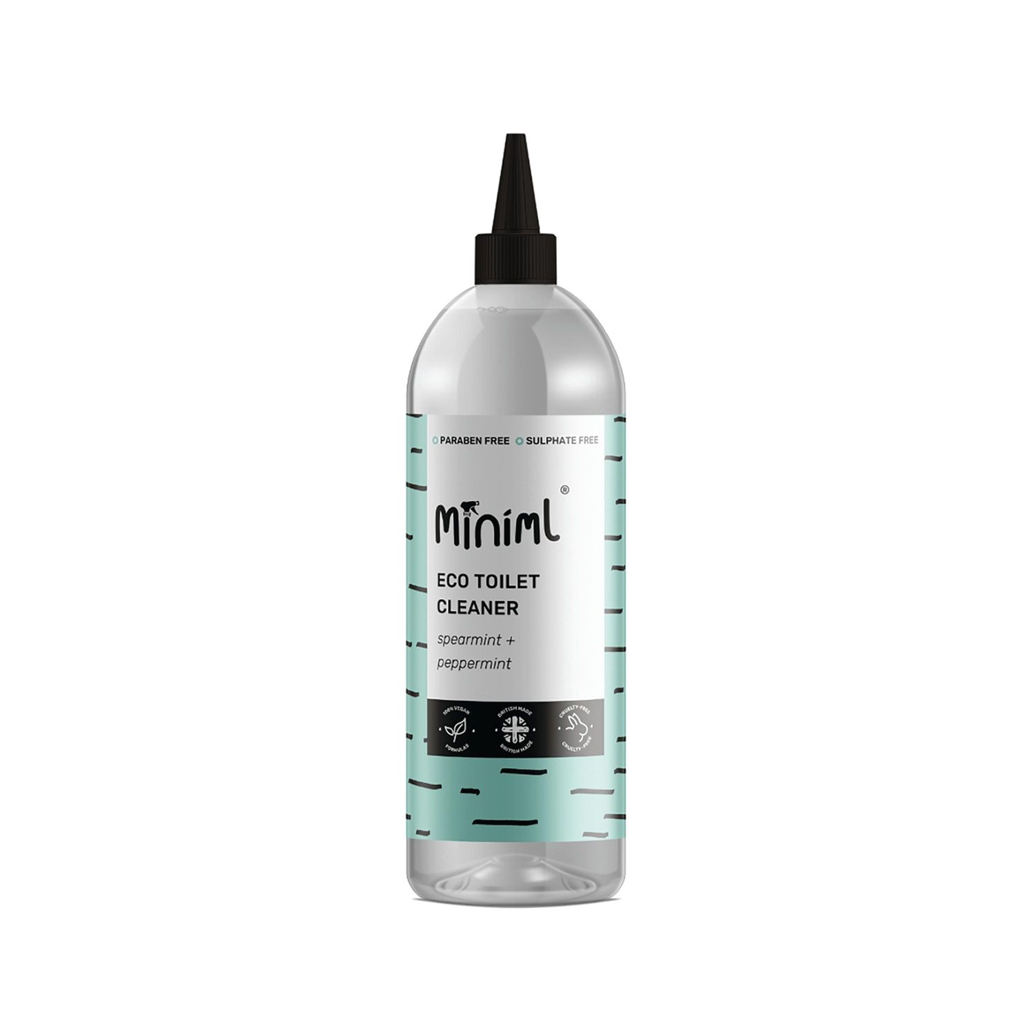 Miniml Toilet Cleaner Spearmint Peppermint 1 Litre Pack of 6 - MIN158
